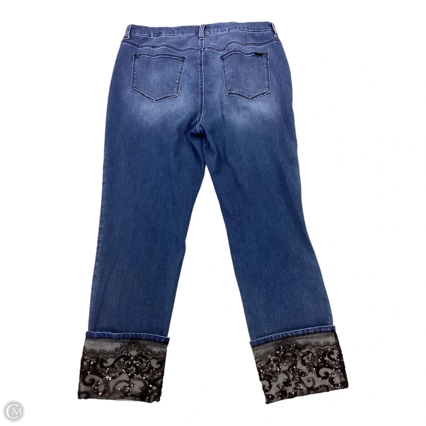 Jeans Skinny By Chicos In Blue Denim, Size: 12