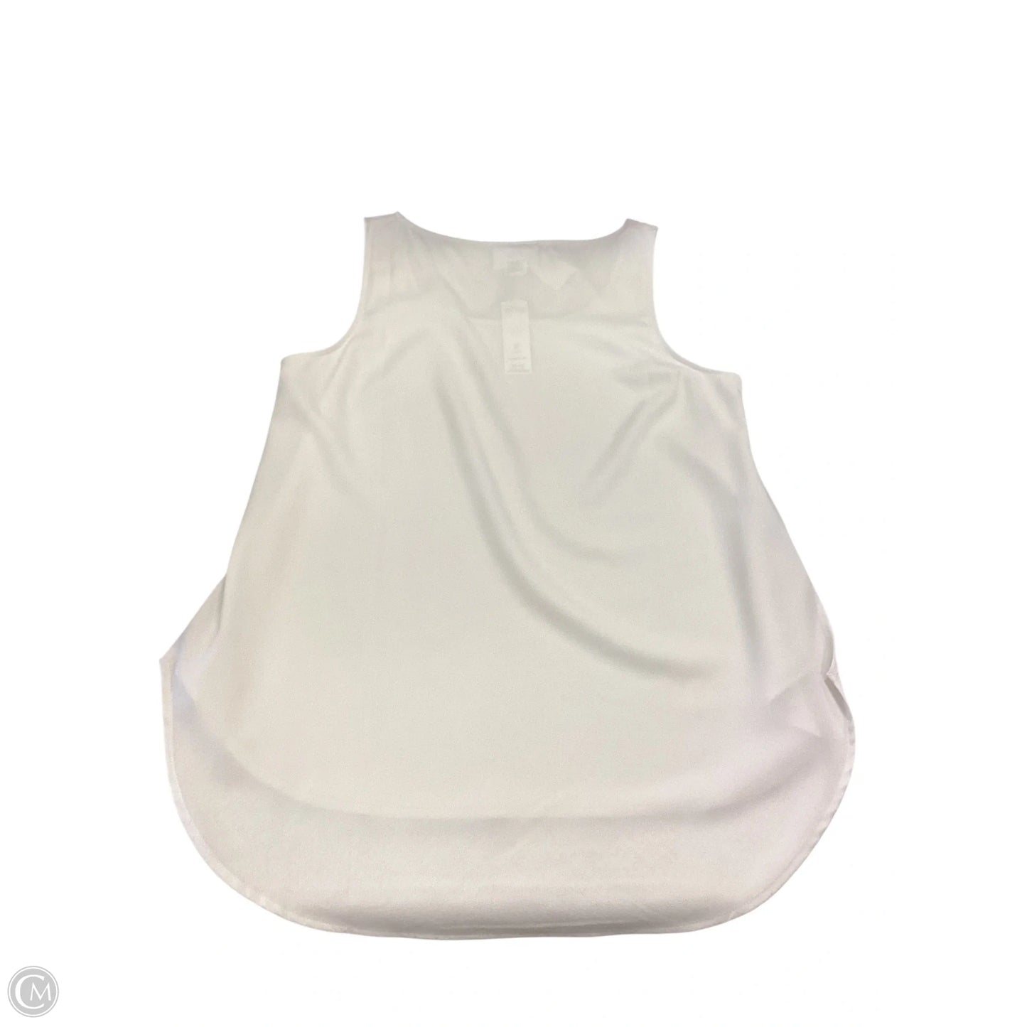 Top Sleeveless By Chicos In White, Size: M