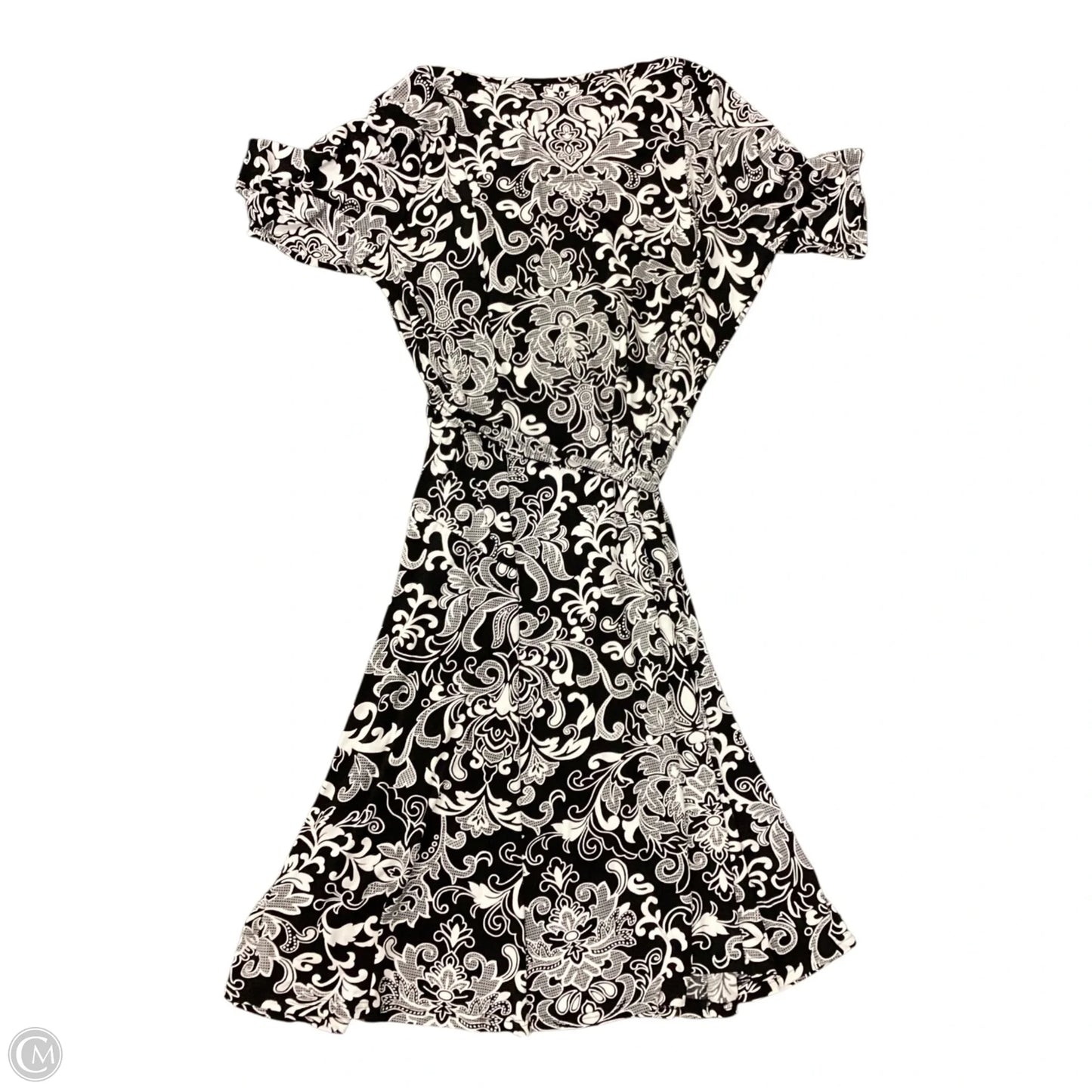 Dress Casual Midi By Nina Leonard In Black & White, Size: 3x
