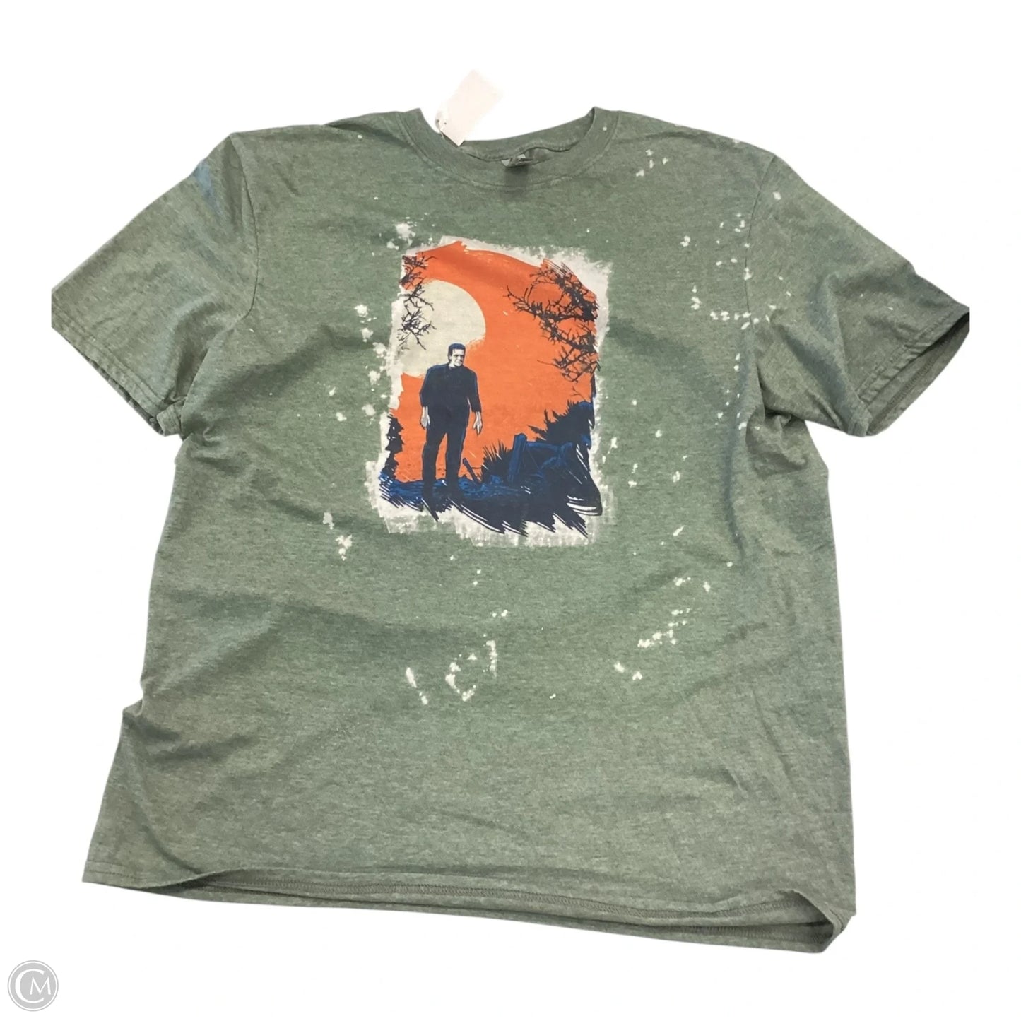 Top Short Sleeve Basic By Gildan In Green, Size: L