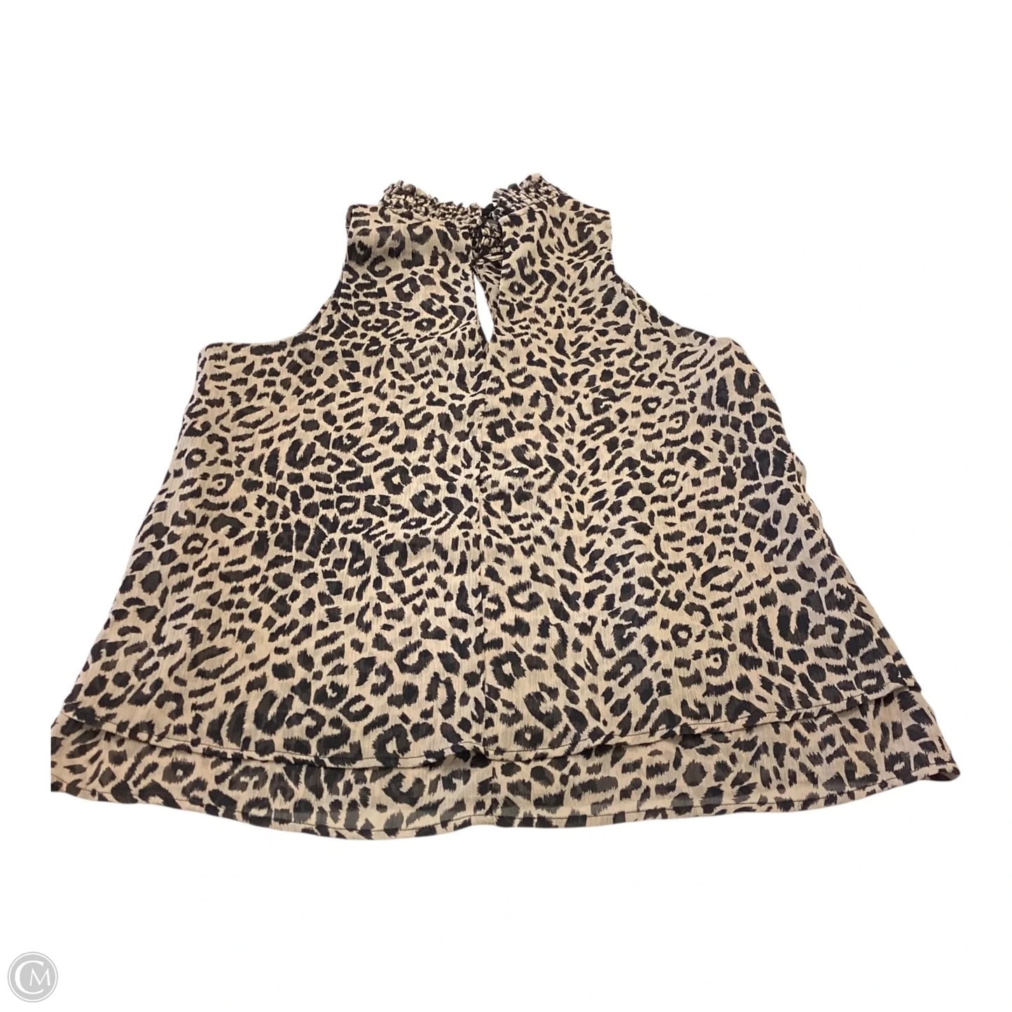 Top Sleeveless By Veronica M In Animal Print, Size: M