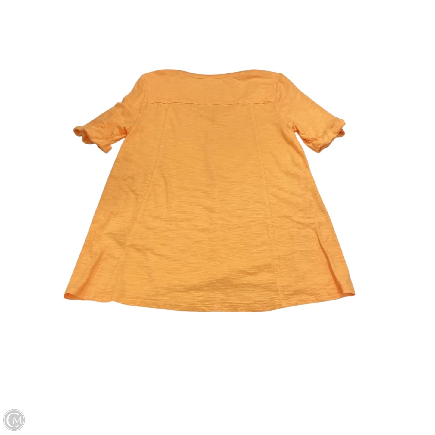 Top Short Sleeve Basic By Chicos In Orange, Size: 0