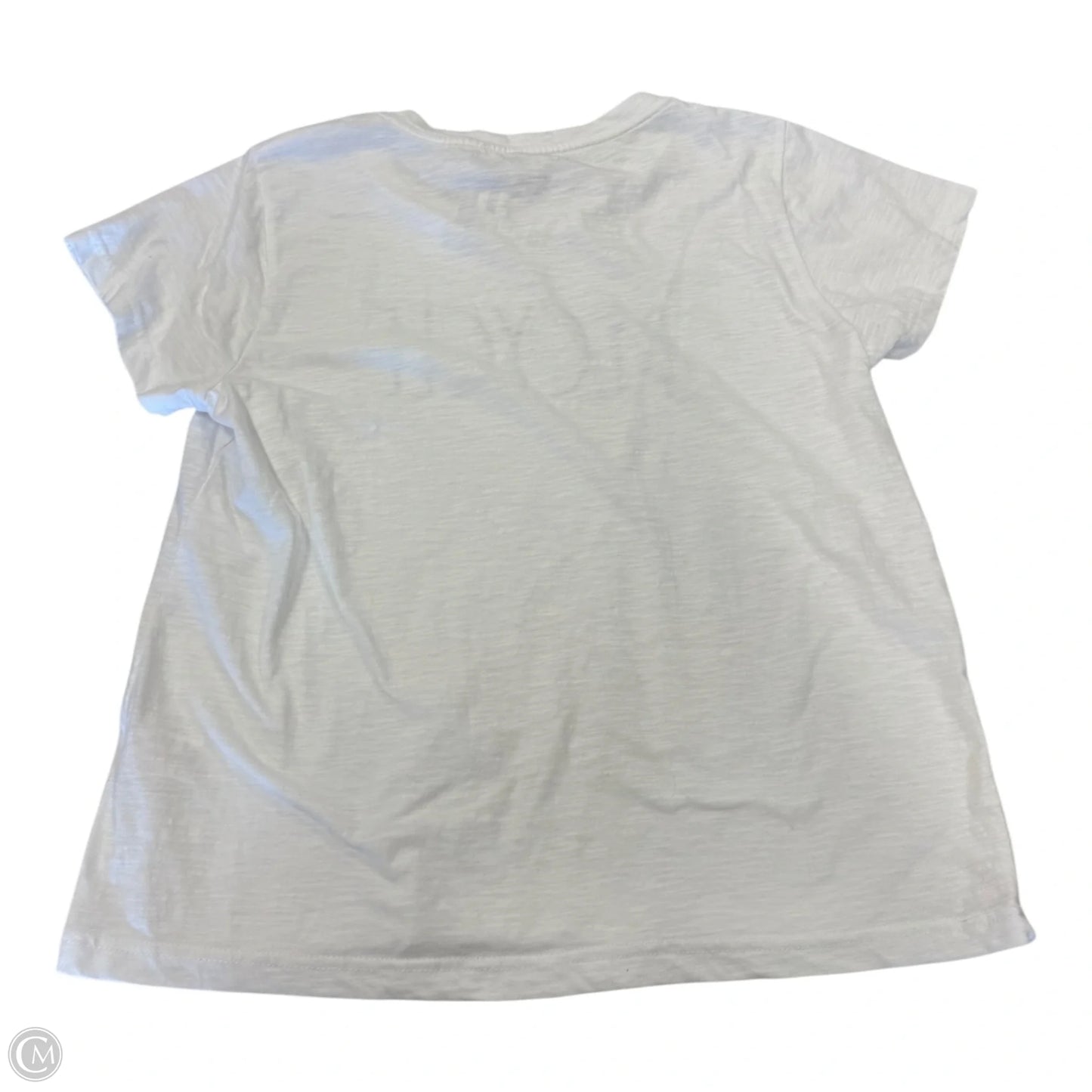 Top Short Sleeve Basic By Clothes Mentor In White, Size: L