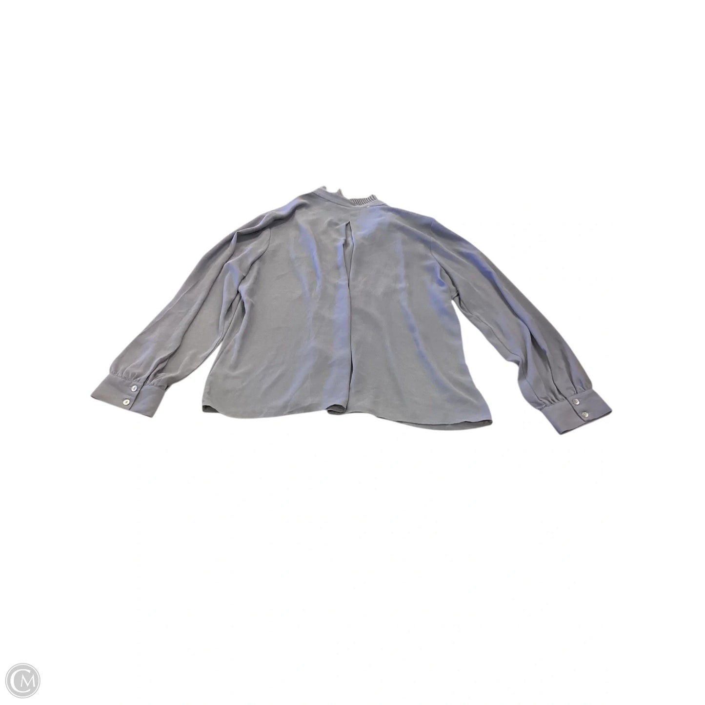 Top Long Sleeve By Express In Grey, Size: Xl