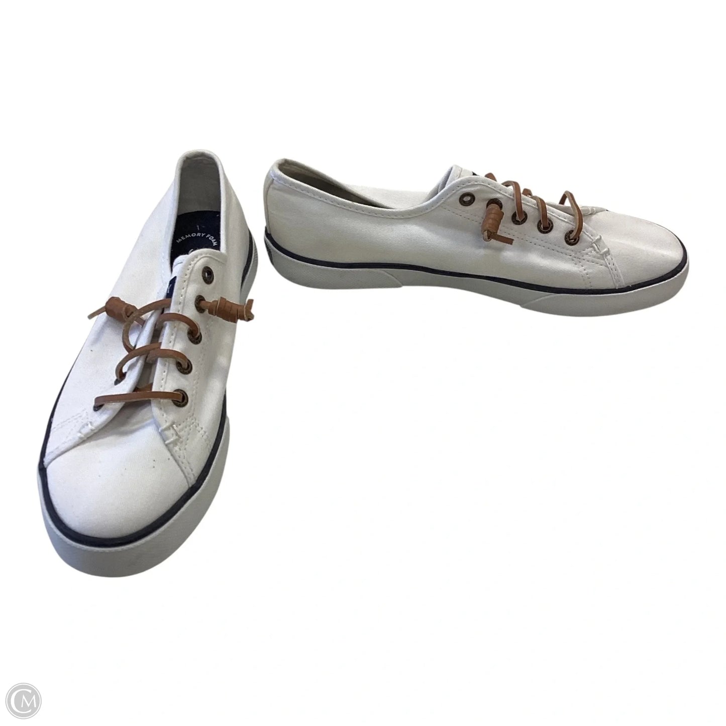 Shoes Sneakers By Sperry In White, Size: 7.5