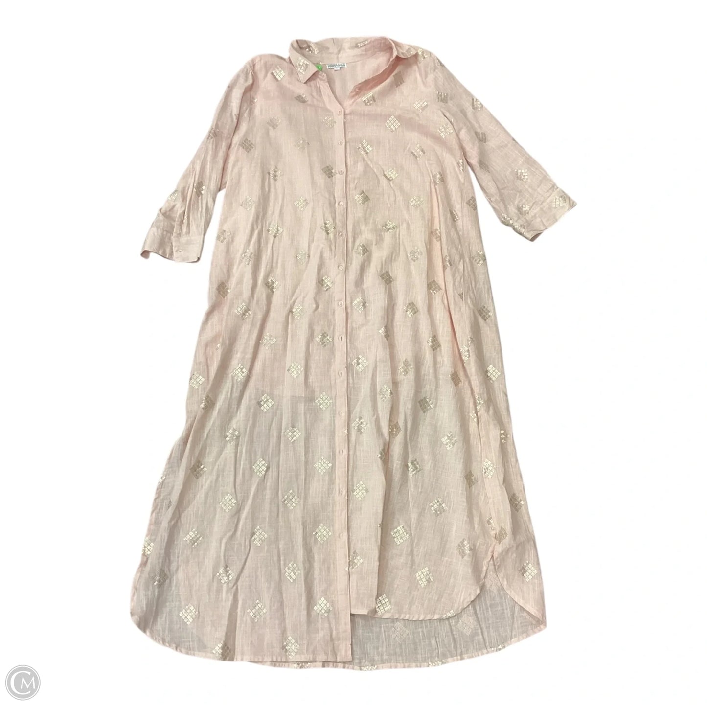 Dress Casual Maxi By Cmc In Pink, Size: L