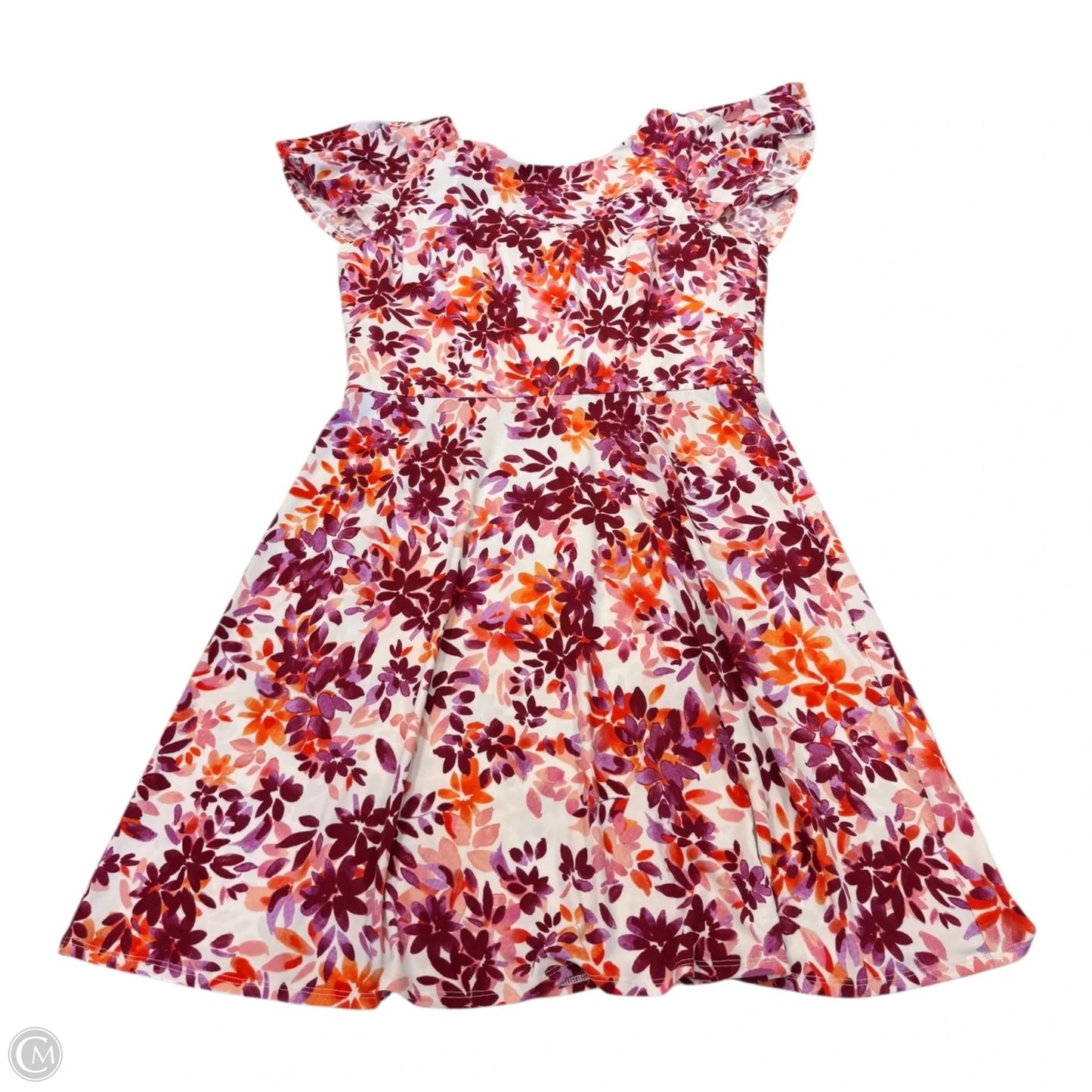 Dress Casual Short By London Times In Floral Print, Size: 16