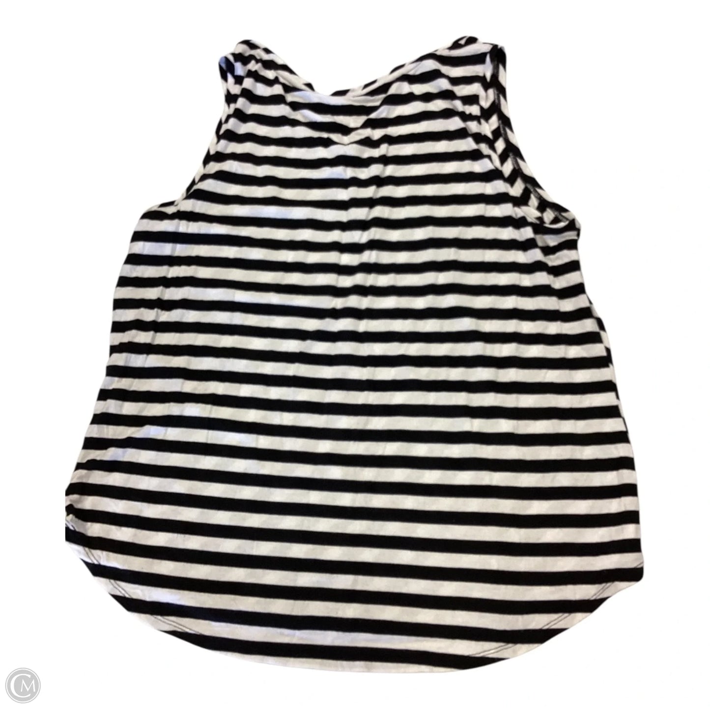 Top Sleeveless By Chicos In Striped Pattern, Size: Xl