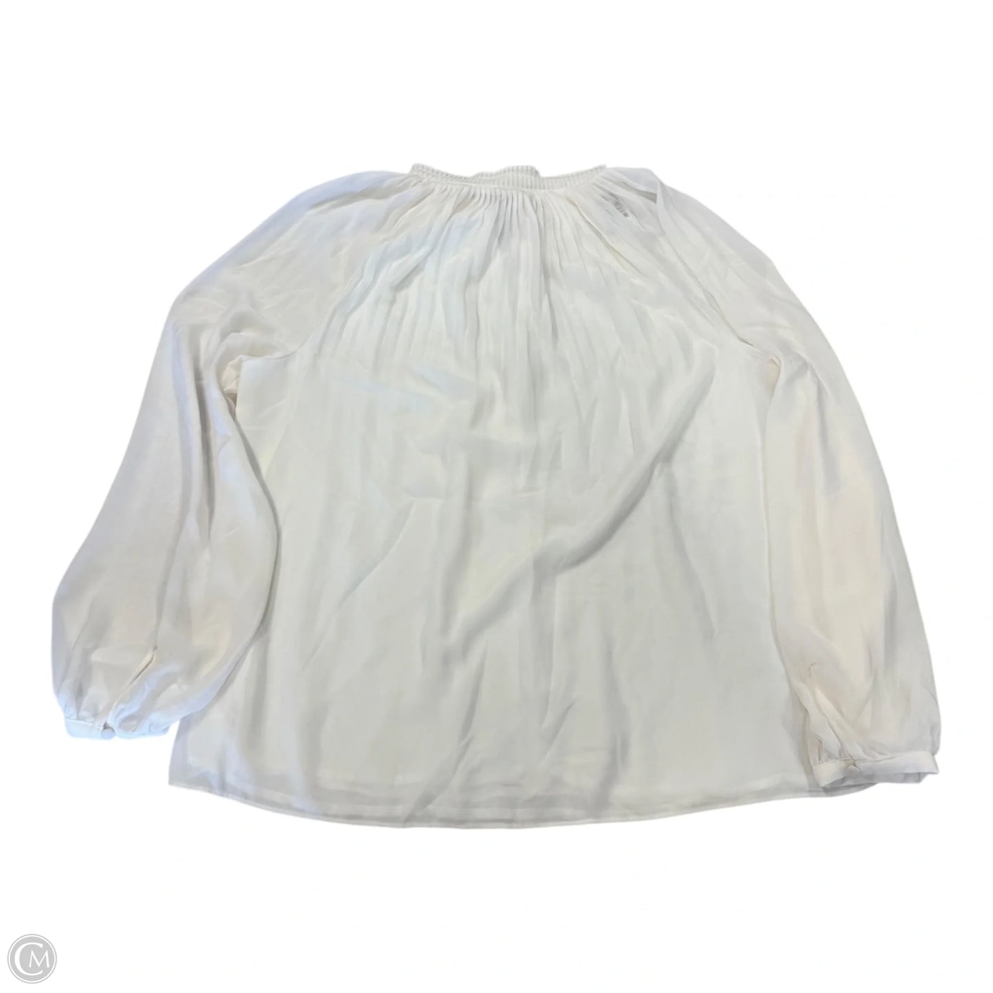 Top Long Sleeve By H&m In White, Size: S