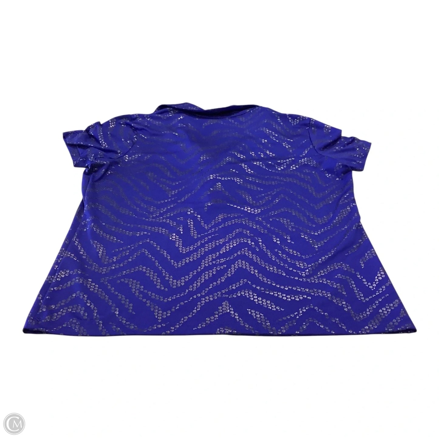 Top Short Sleeve By Chicos In Blue, Size: L