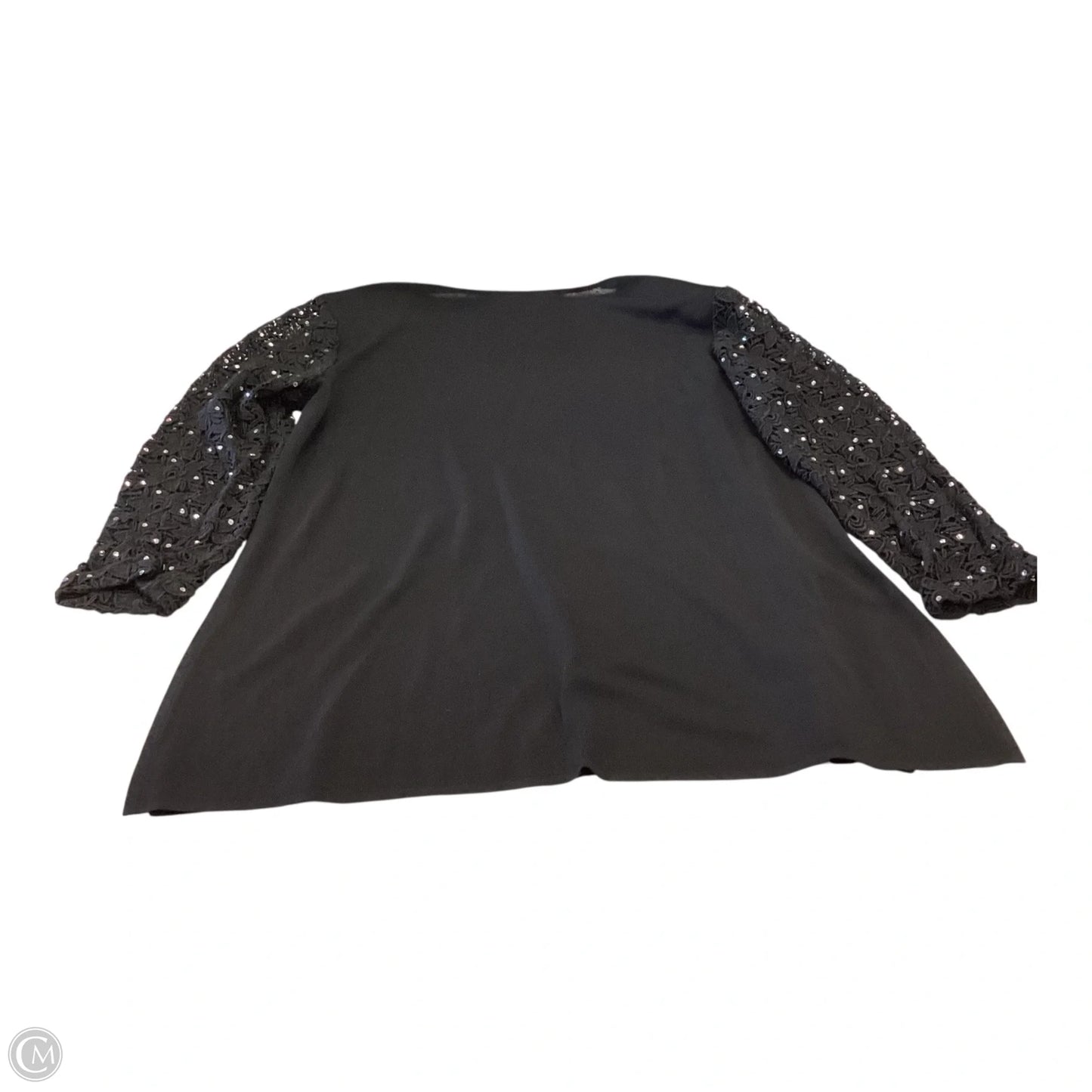 Top Long Sleeve By Misook In Black, Size: Xl