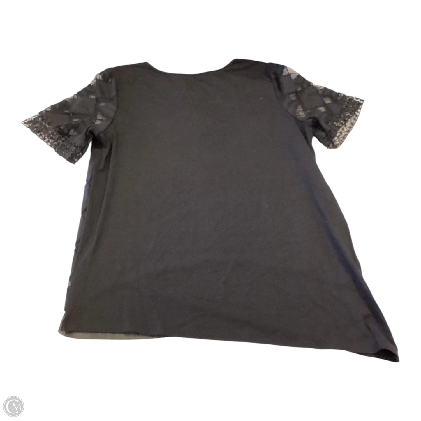 Top Short Sleeve By Cmb In Black, Size: S