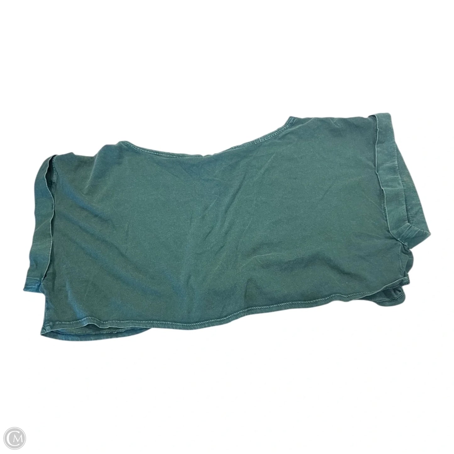 Top Short Sleeve By Anthropologie In Green, Size: 1x
