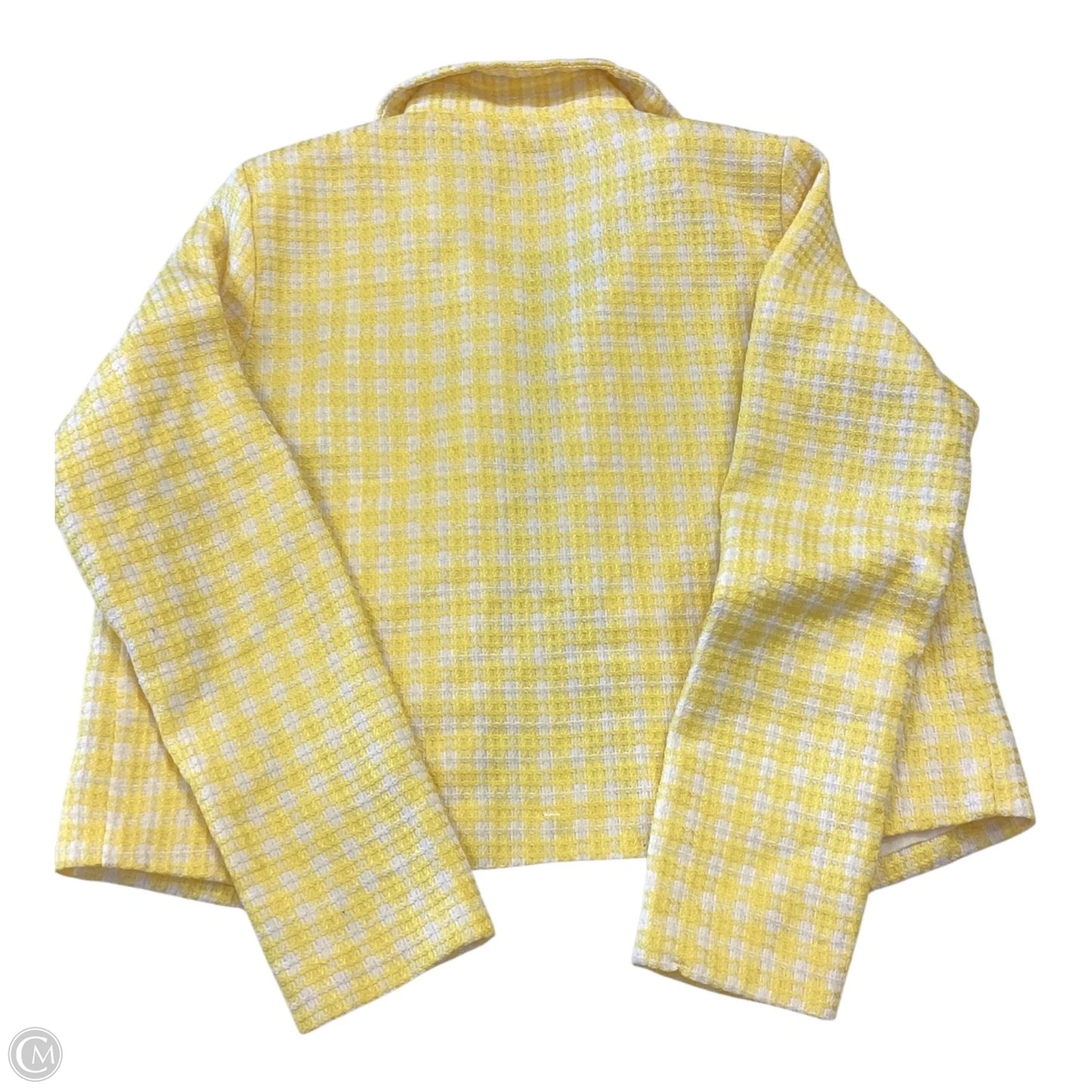 Jacket Other By Aura In White & Yellow, Size: L