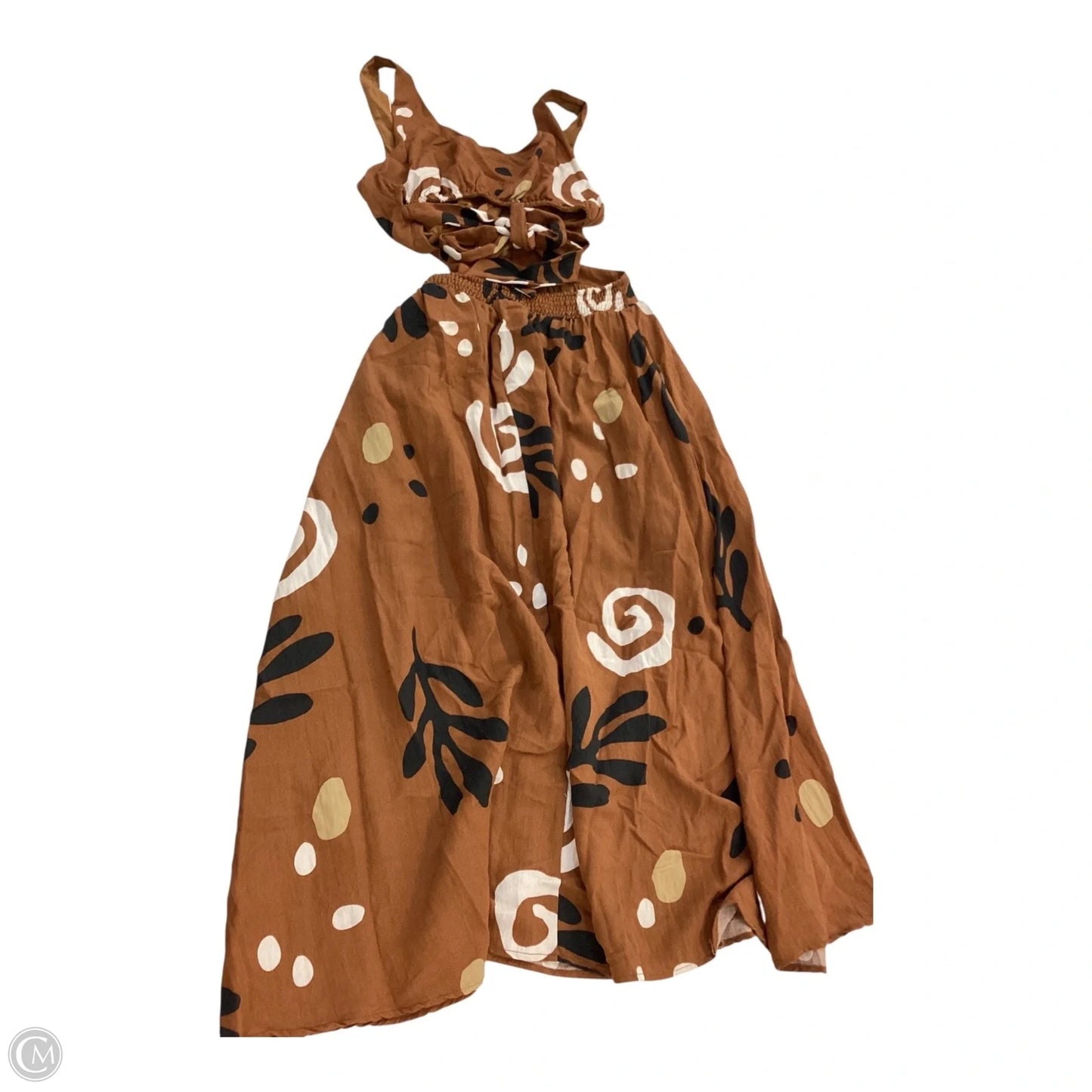 Dress Casual Maxi By Illa Illa In Brown, Size: L