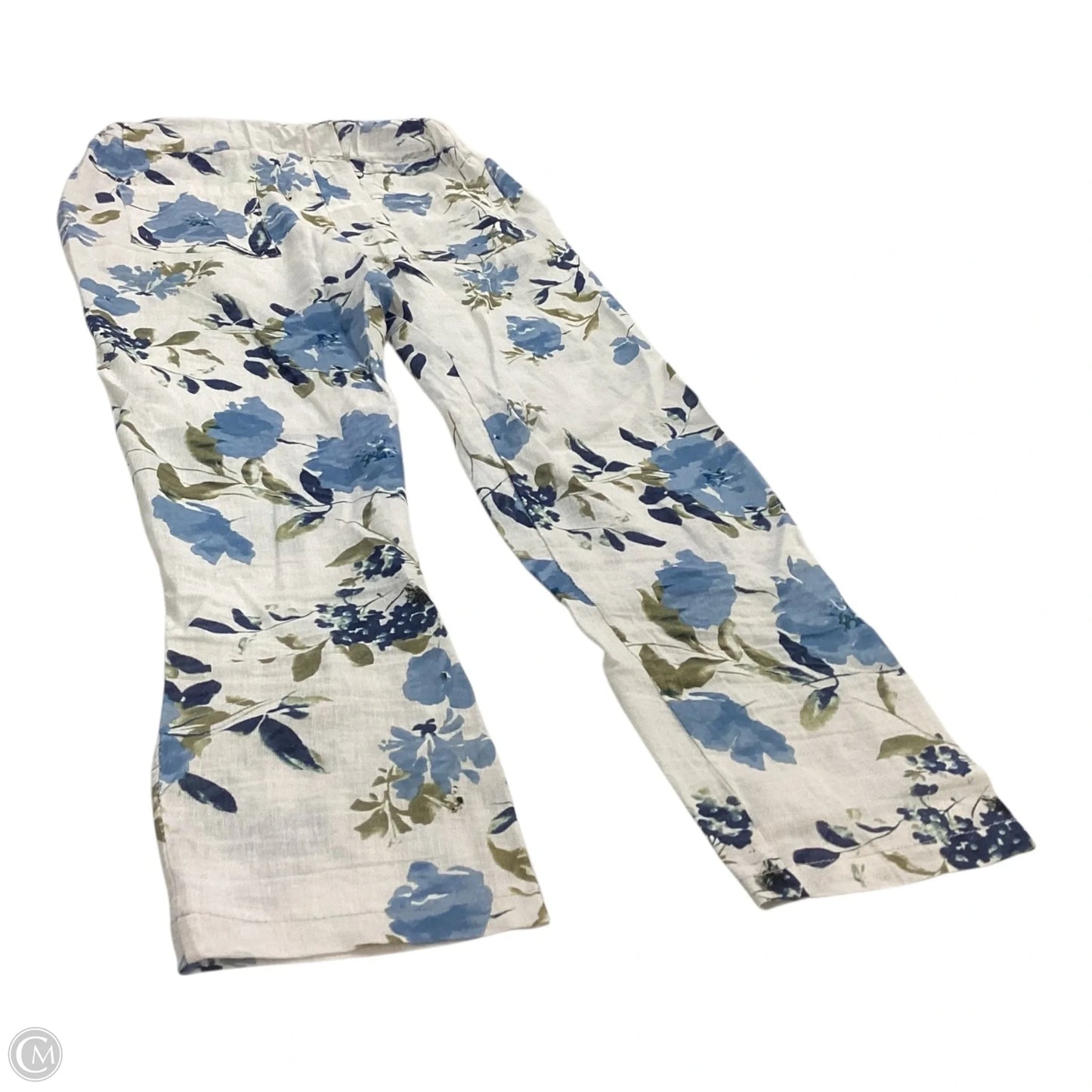 Pants Linen By Kaktus In Floral Print, Size: S