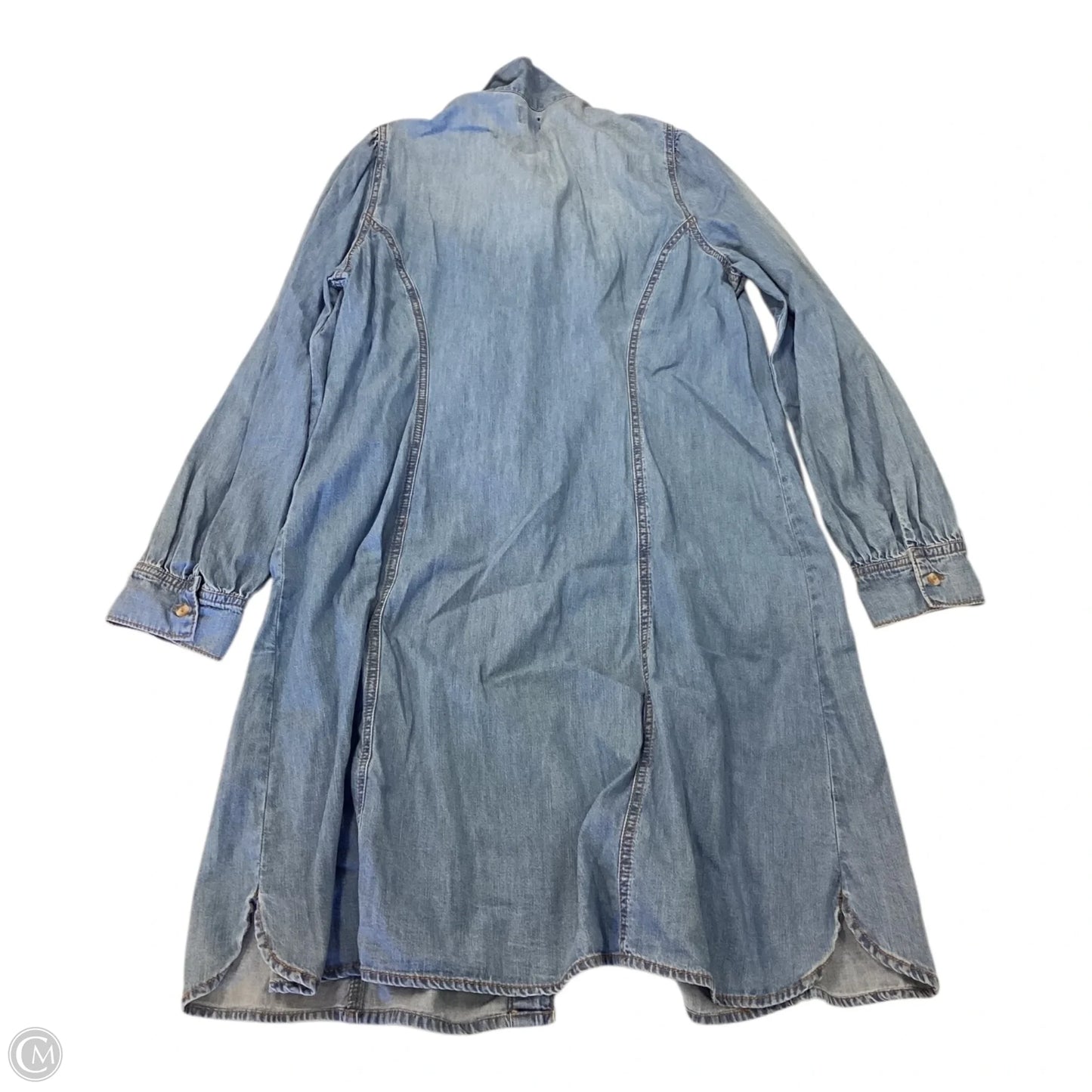 Dress Casual Midi By Scoop In Blue, Size: Xl