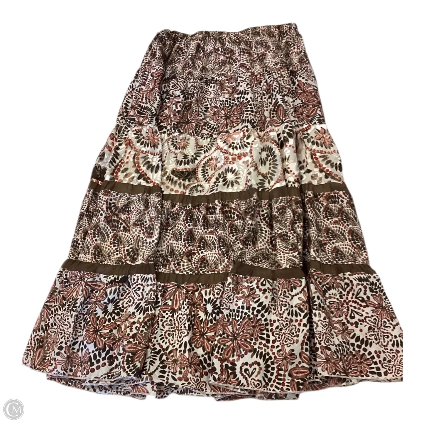 Skirt Maxi By Chicos In Multi-colored, Size: M