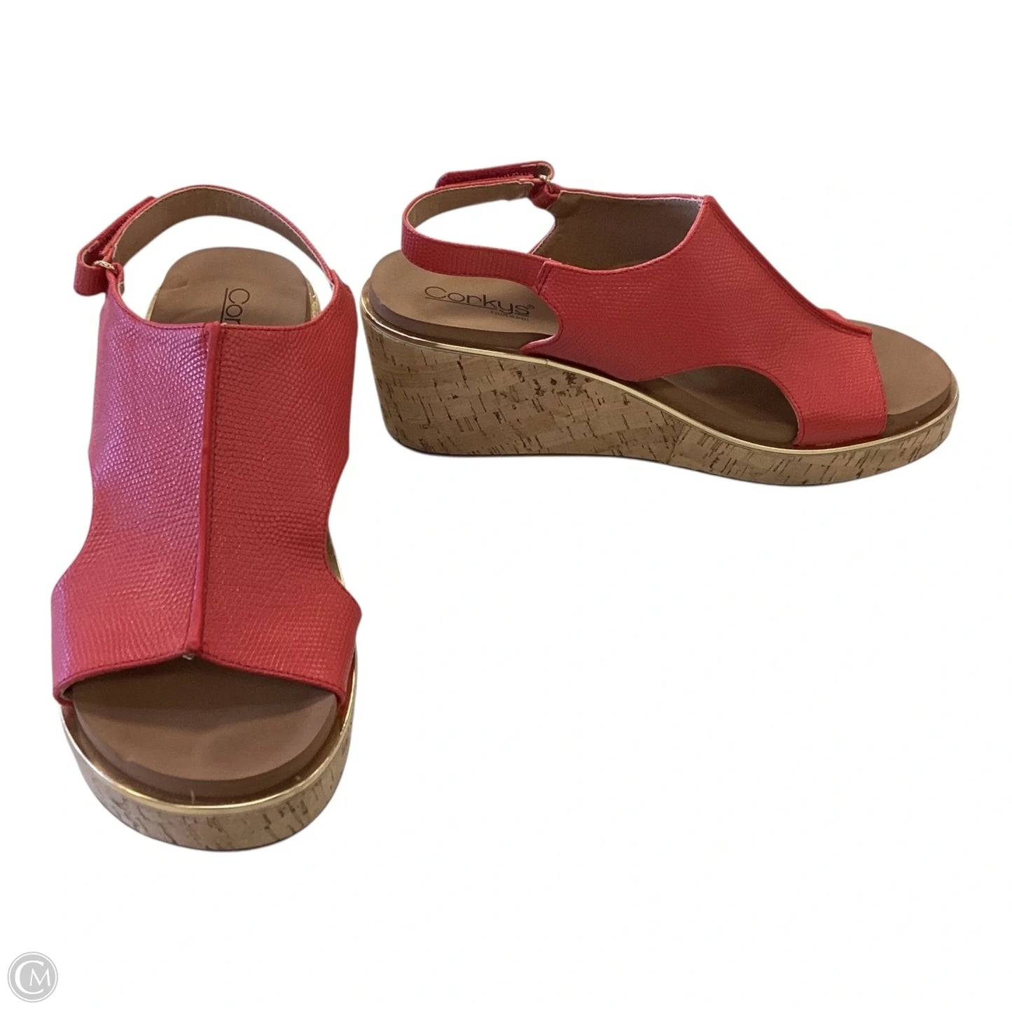 Shoes Heels Wedge By Corkys In Red, Size: 10