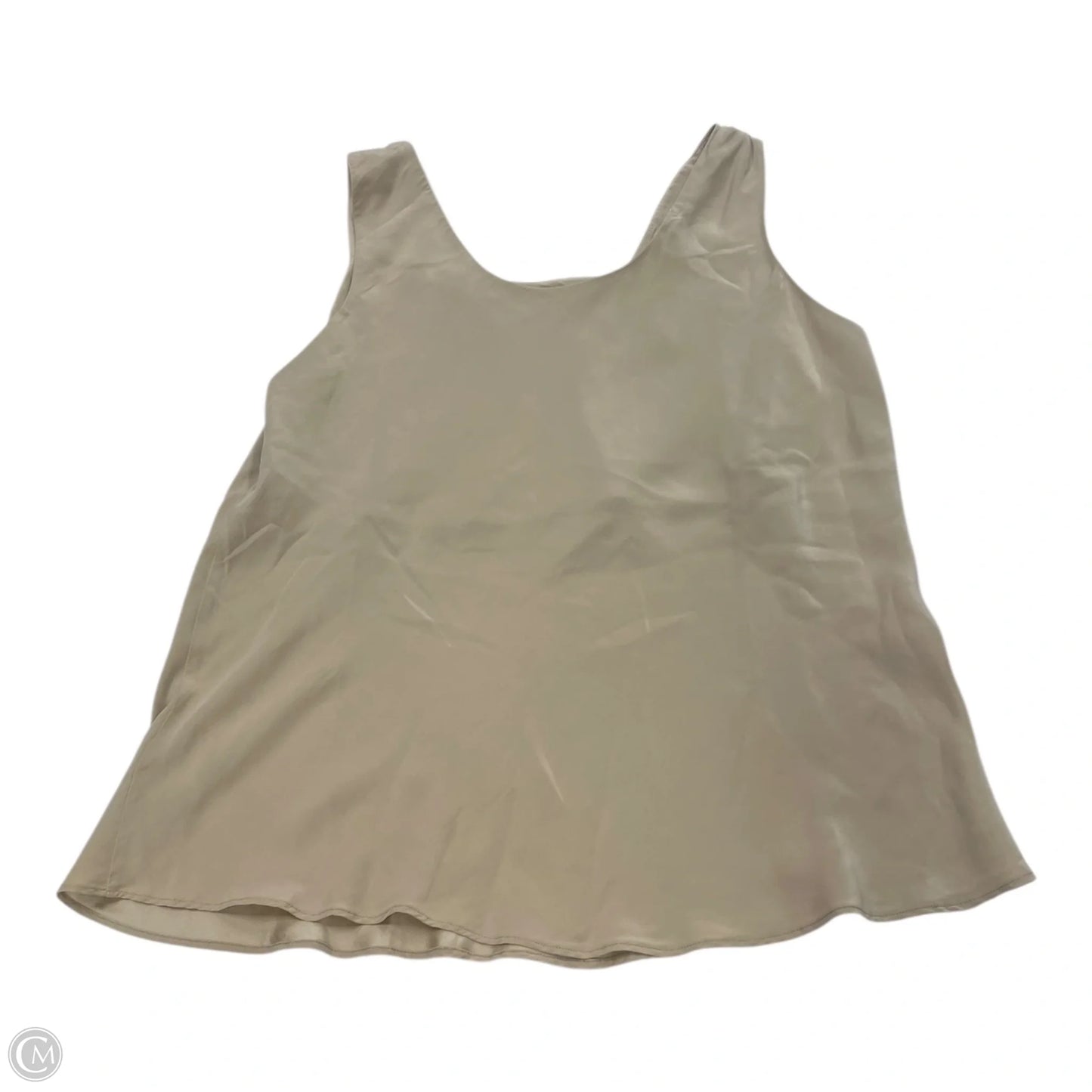 Top Sleeveless Designer By Neiman Marcus In Tan, Size: Xl