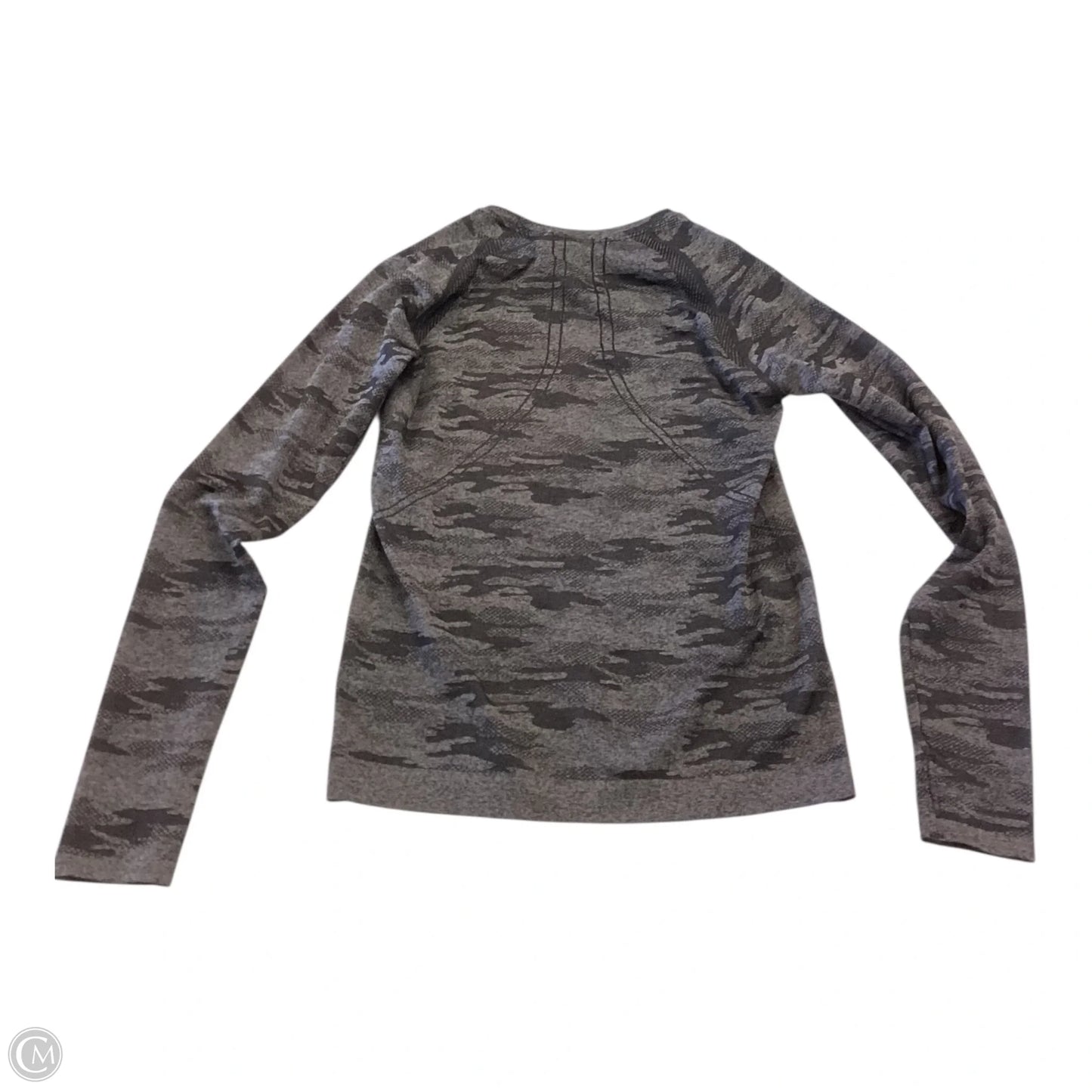 Athletic Top Long Sleeve Crewneck By Ryka In Black & Grey, Size: M