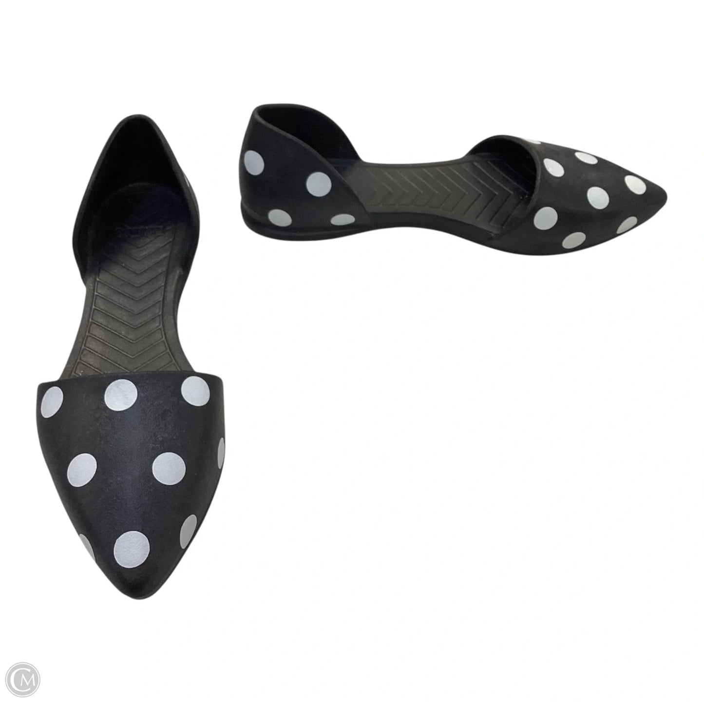 Shoes Flats By Clothes Mentor In Polkadot Pattern, Size: 8