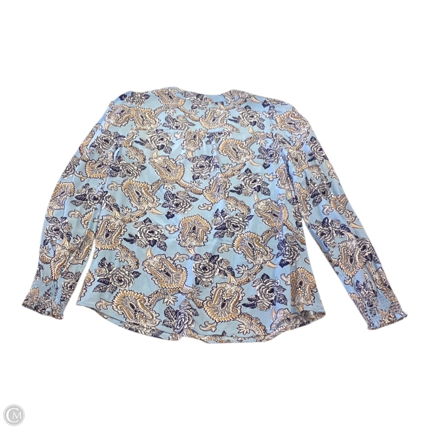 Top Long Sleeve By Talbots In Blue, Size: S