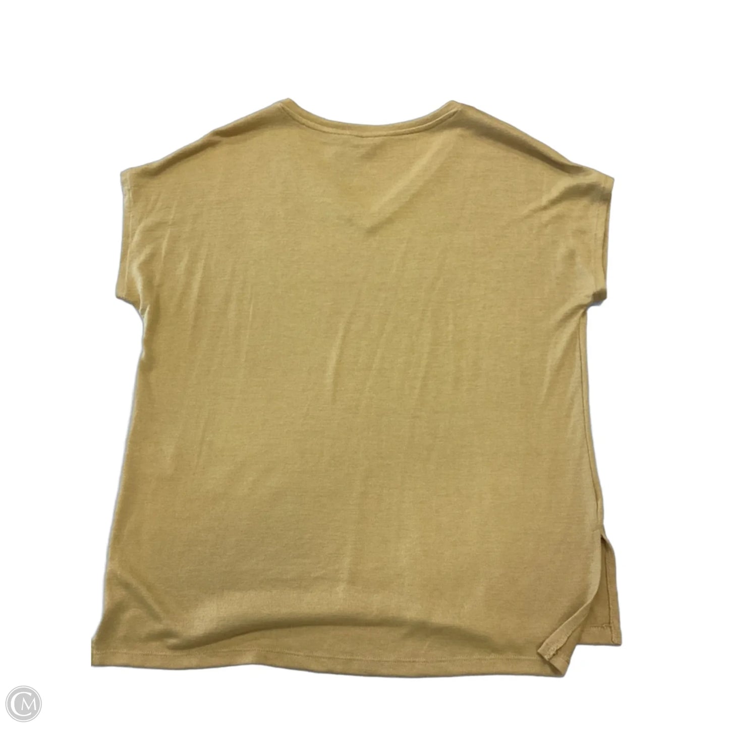 Top Short Sleeve Basic By Orvis In Yellow, Size: L