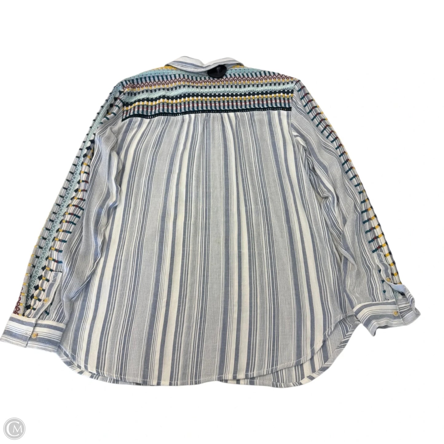 Top Long Sleeve By Pilcro In Striped Pattern, Size: L
