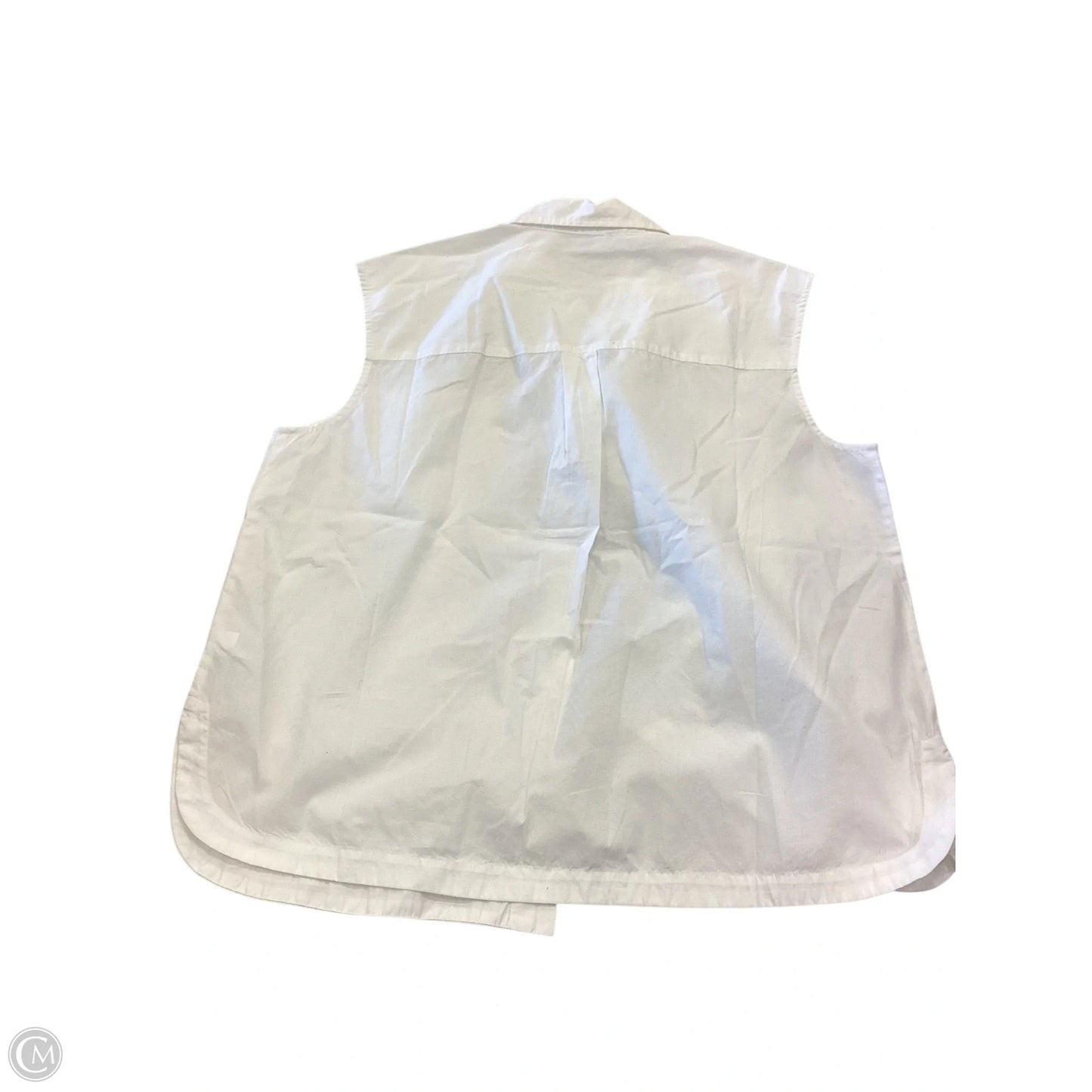 Top Sleeveless By Banana Republic In White, Size: L