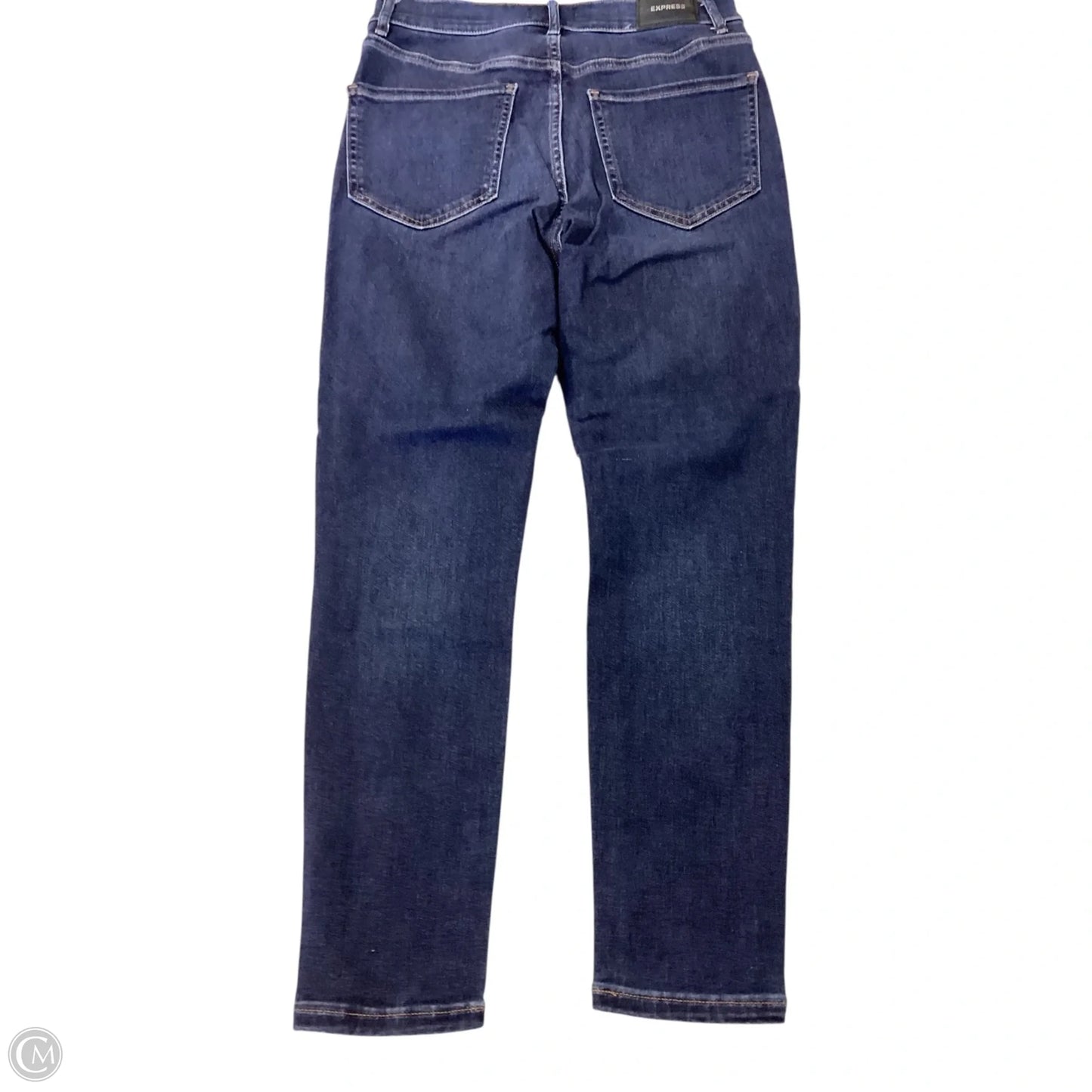 Jeans Skinny By Express In Blue Denim, Size: 6