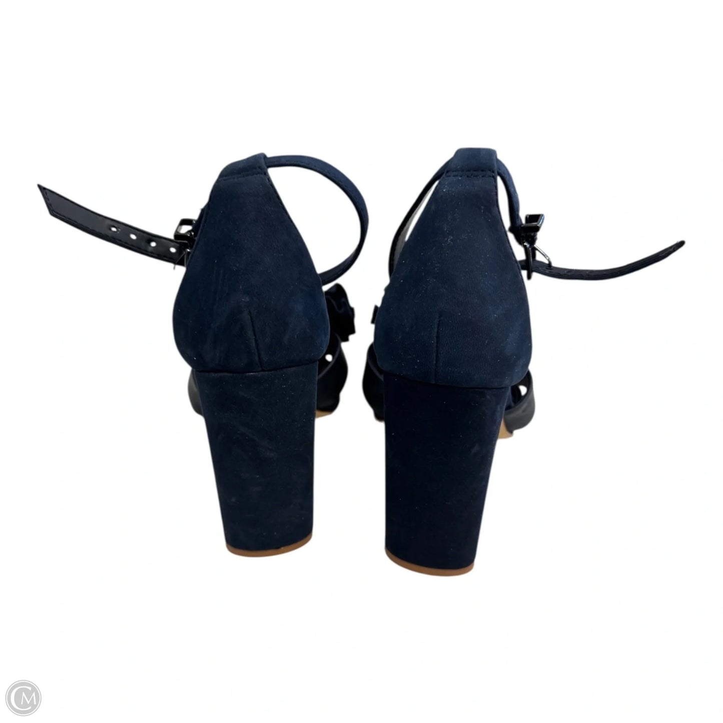 Sandals Heels Block By Gianni Bini In Navy, Size: 5.5