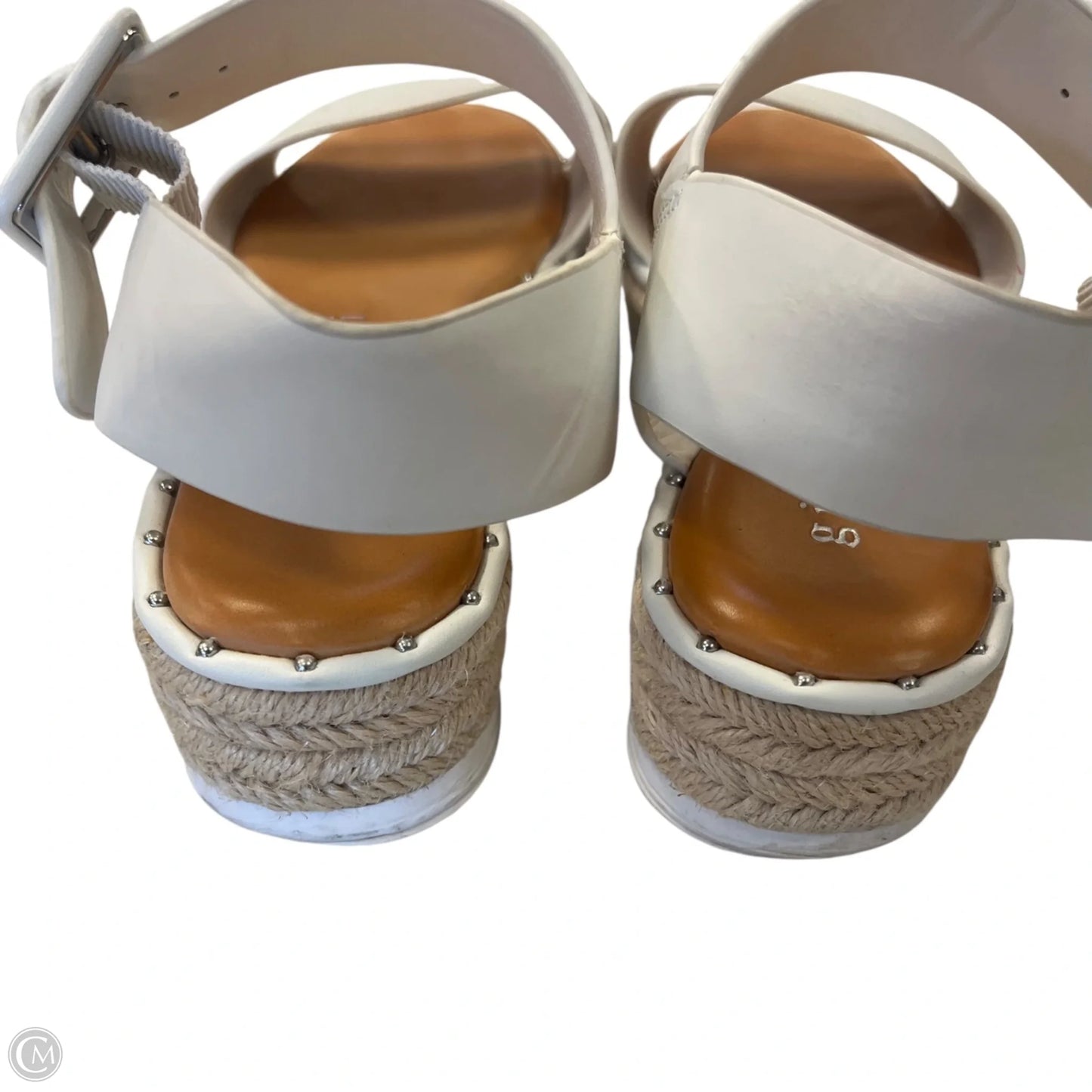 Sandals Heels Platform By Gianni Bini In White, Size: 5.5