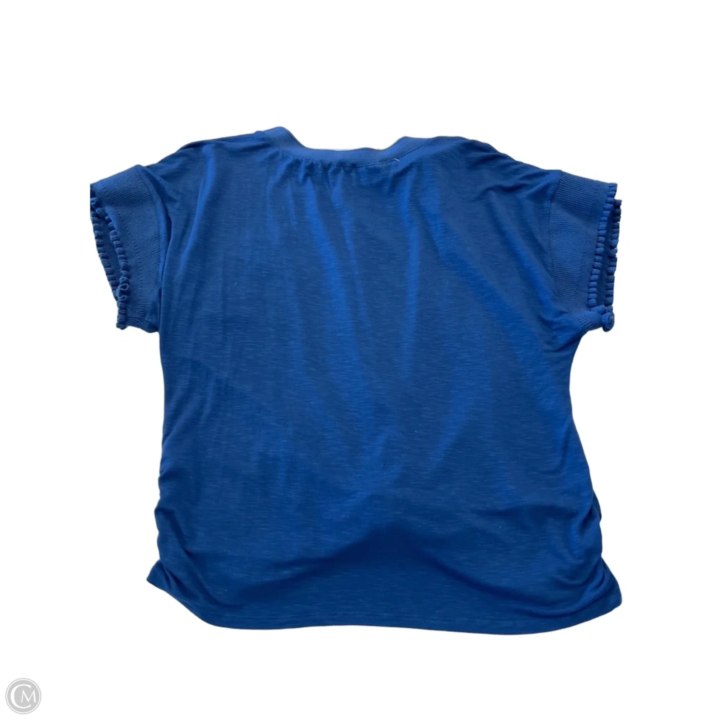 Top Short Sleeve By Democracy In Navy, Size: L