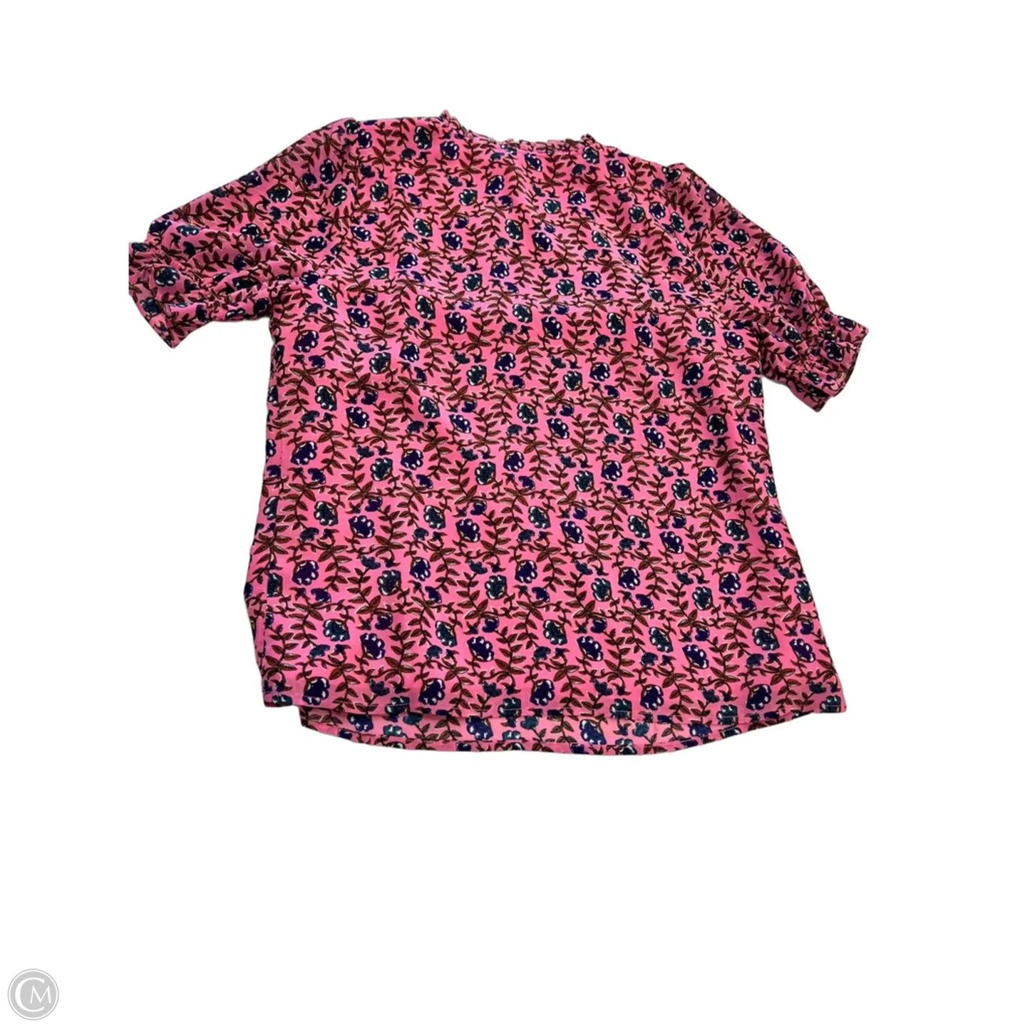 Top Short Sleeve By J. Crew In Orange & Pink, Size: S
