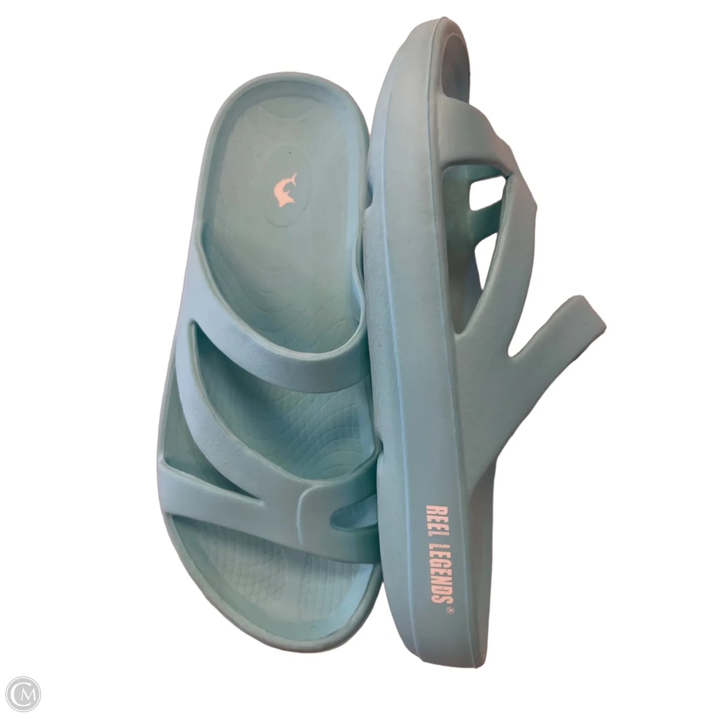 Sandals Flats By Reel Legends In Blue, Size: 9