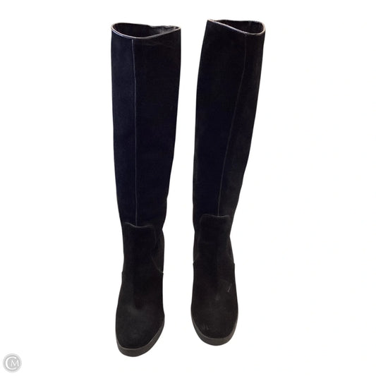 Boots Knee Heels By Calvin Klein In Black, Size: 8.5