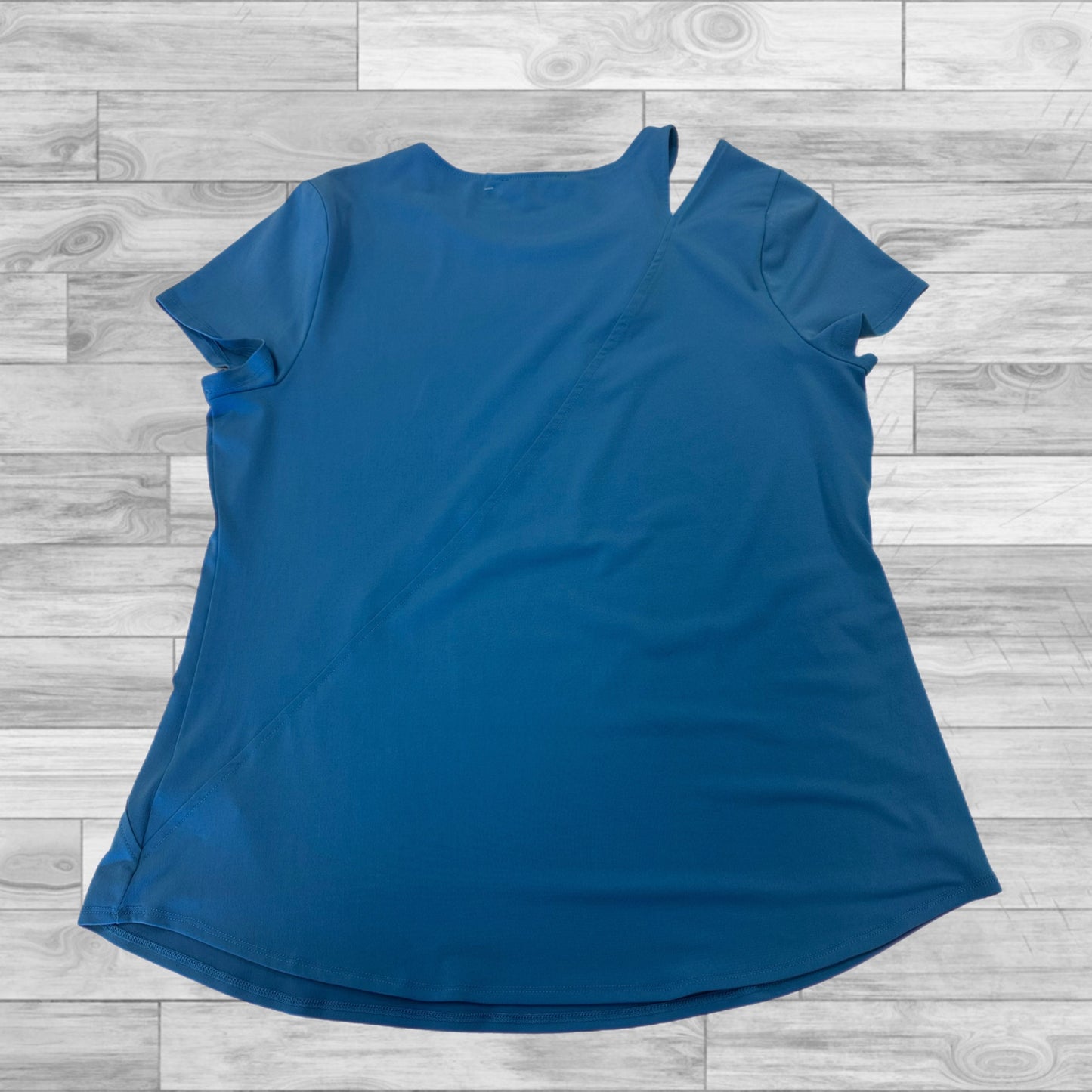 Blue Top Short Sleeve Inc, Size Xl