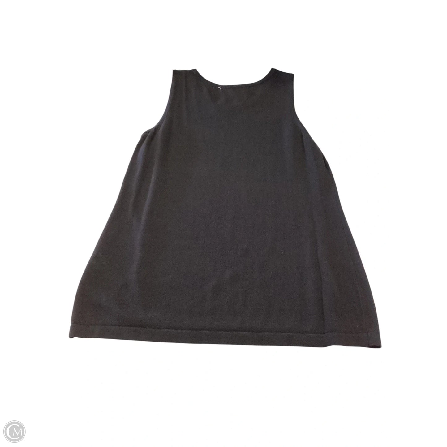 Top Sleeveless By Chicos In Black, Size: 10