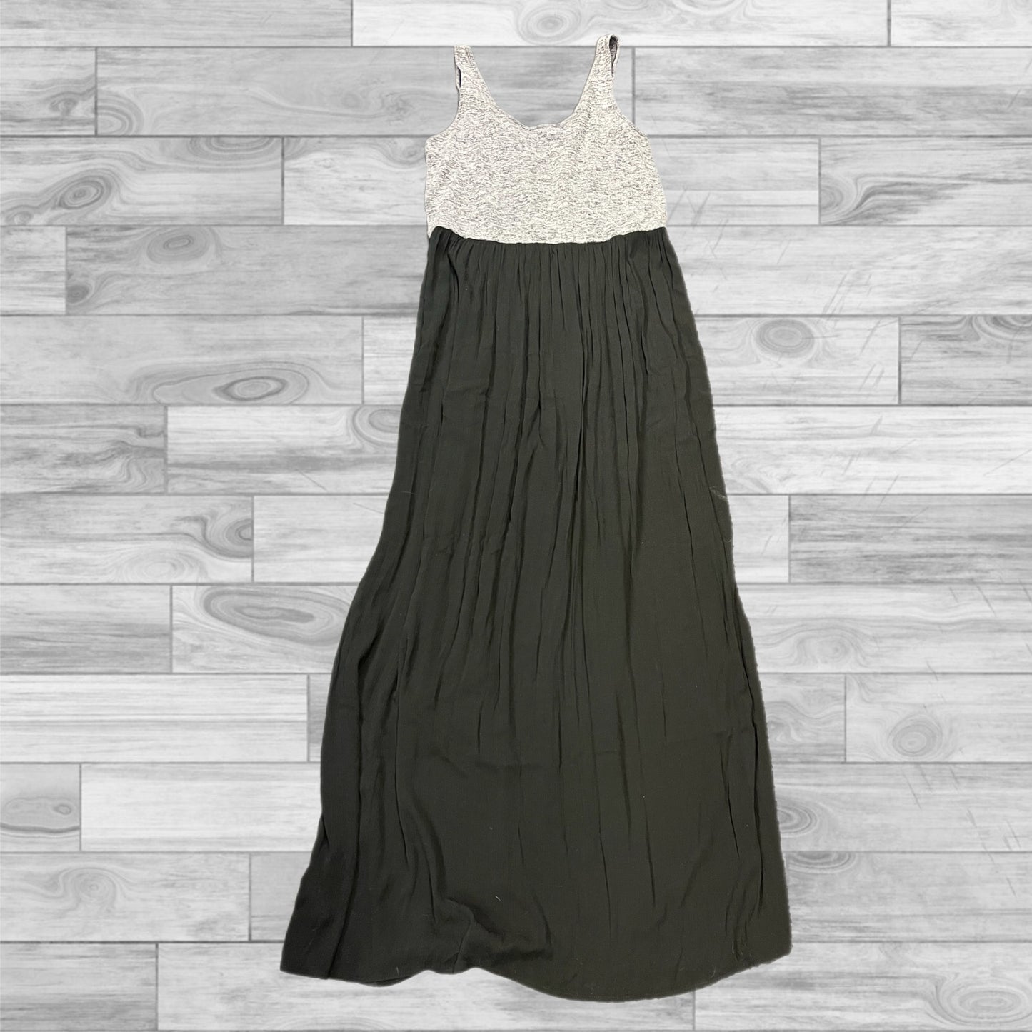 Dress Casual Maxi By Loft In Black & Grey, Size: L