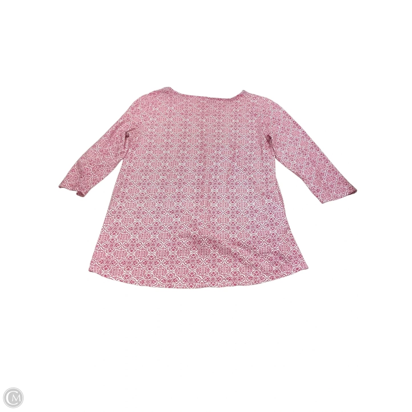 Top 3/4 Sleeve By Chicos In Pink, Size: 0