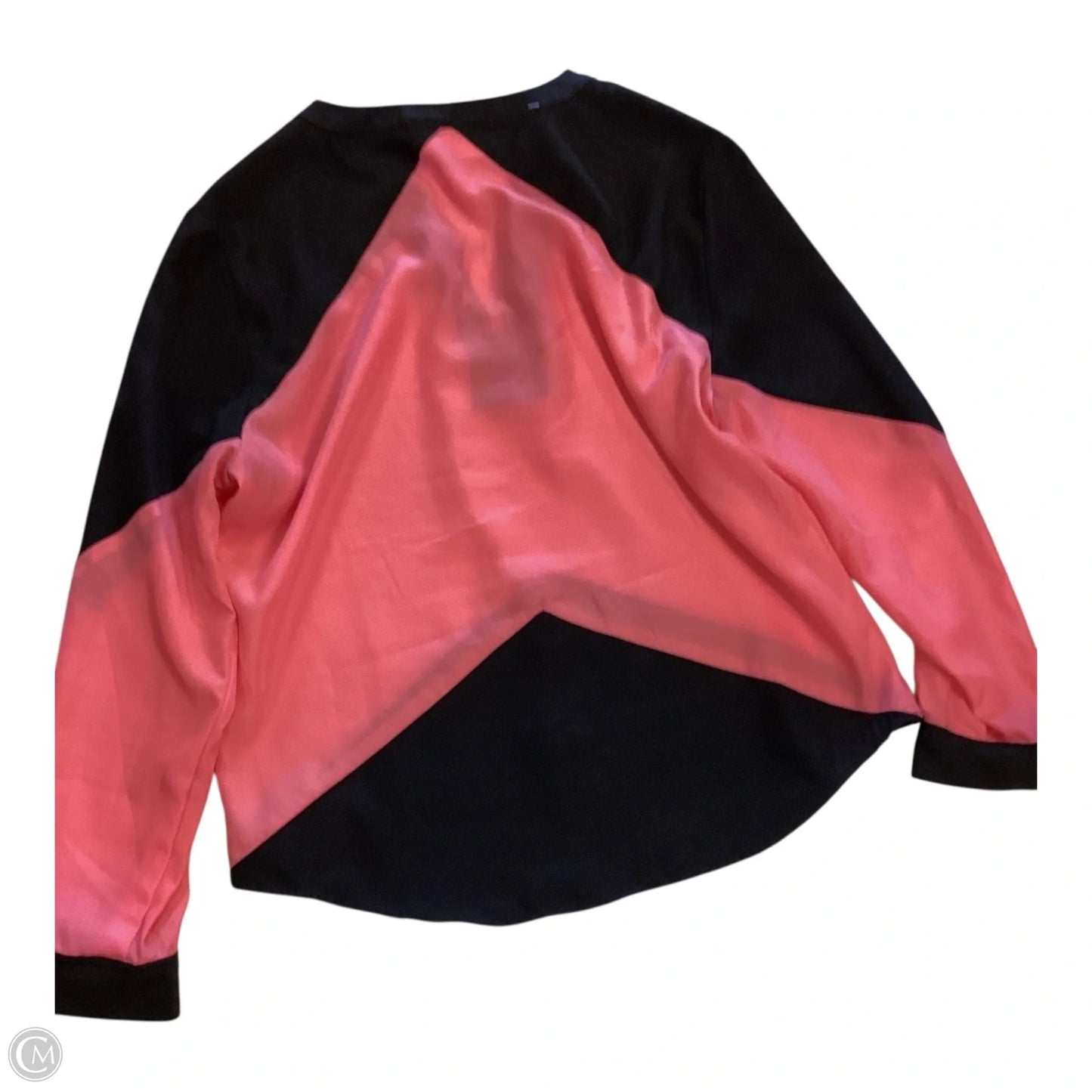 Top Long Sleeve By New York And Co In Black & Pink, Size: S