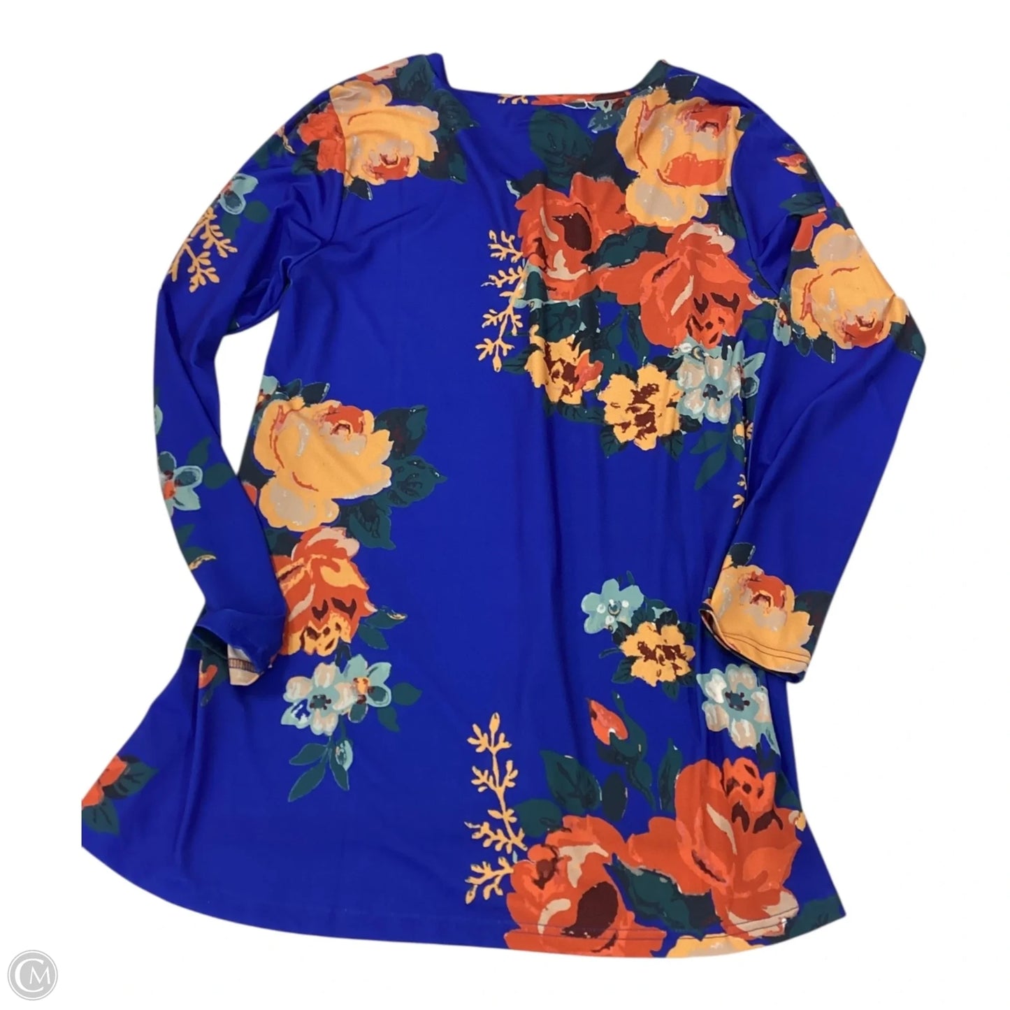 Top Long Sleeve By Cmc In Floral Print, Size: M