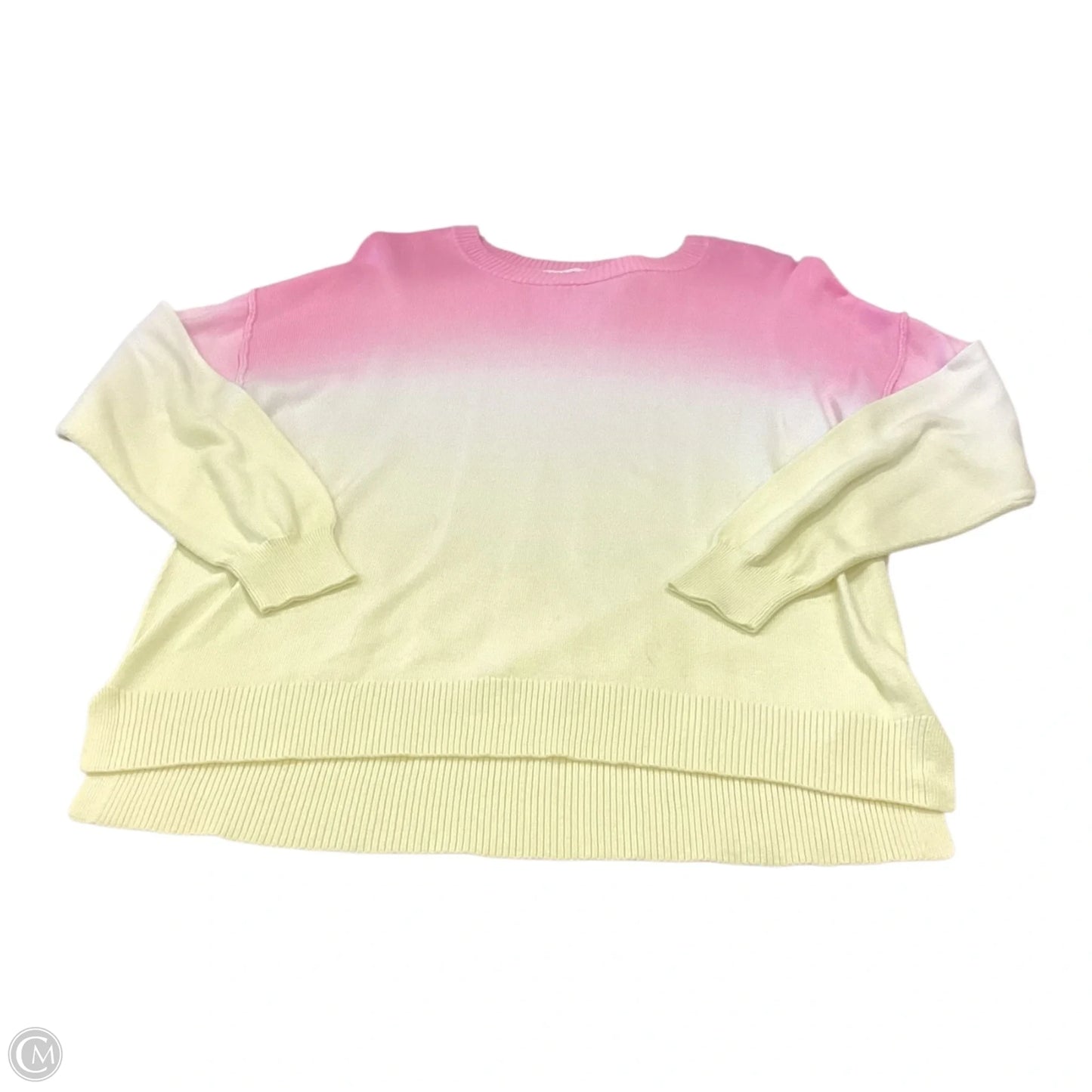 Sweater By For The Republic In Pink & Yellow, Size: L