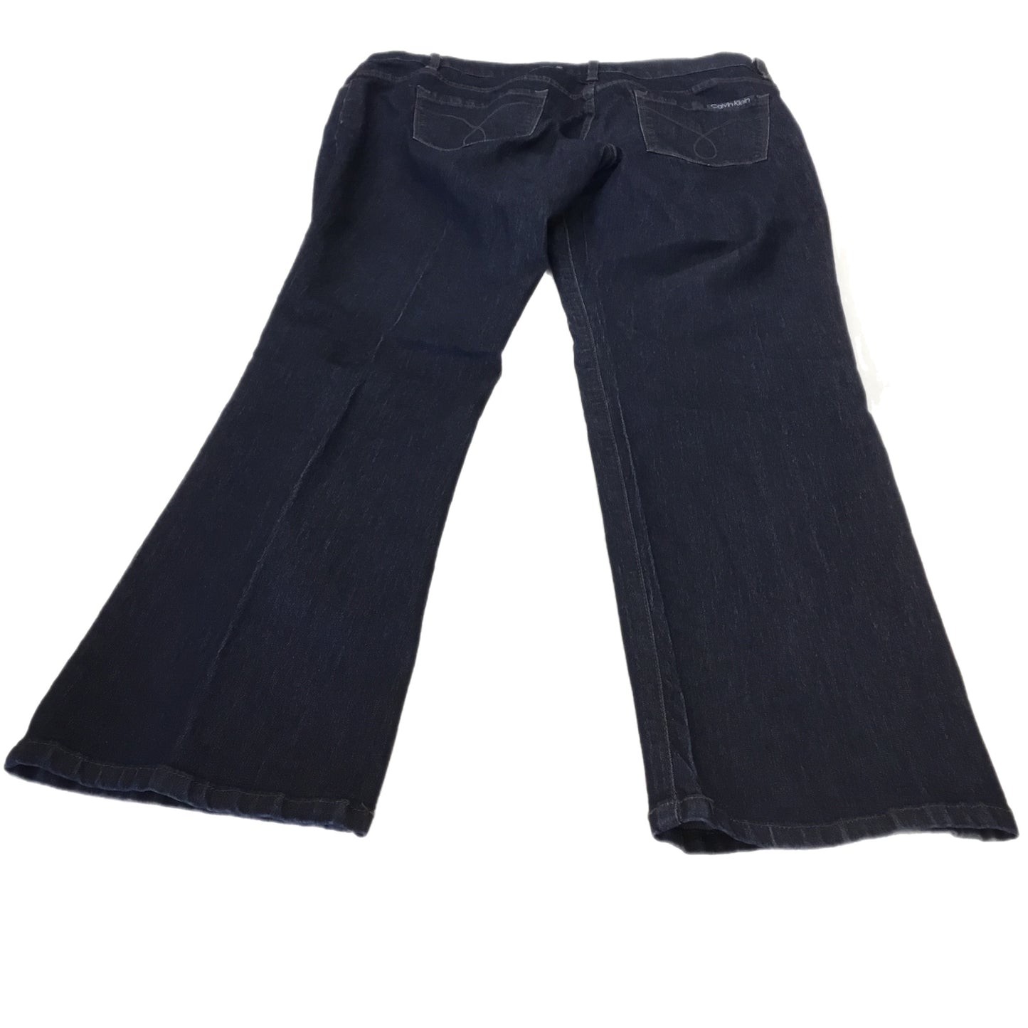 Jeans Straight By Calvin Klein In Blue, Size: 16