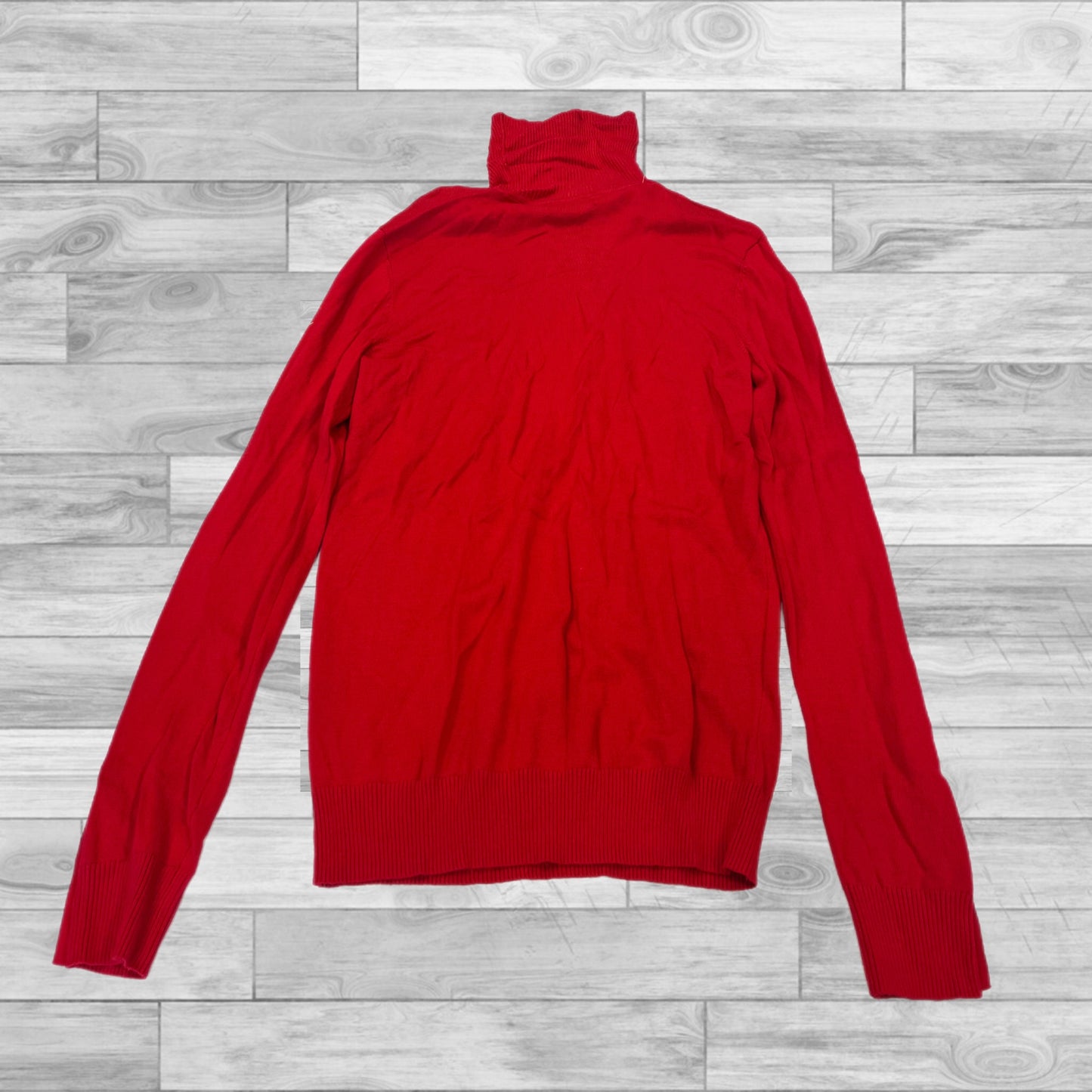 Top Long Sleeve By Calvin Klein In Red, Size: Xs