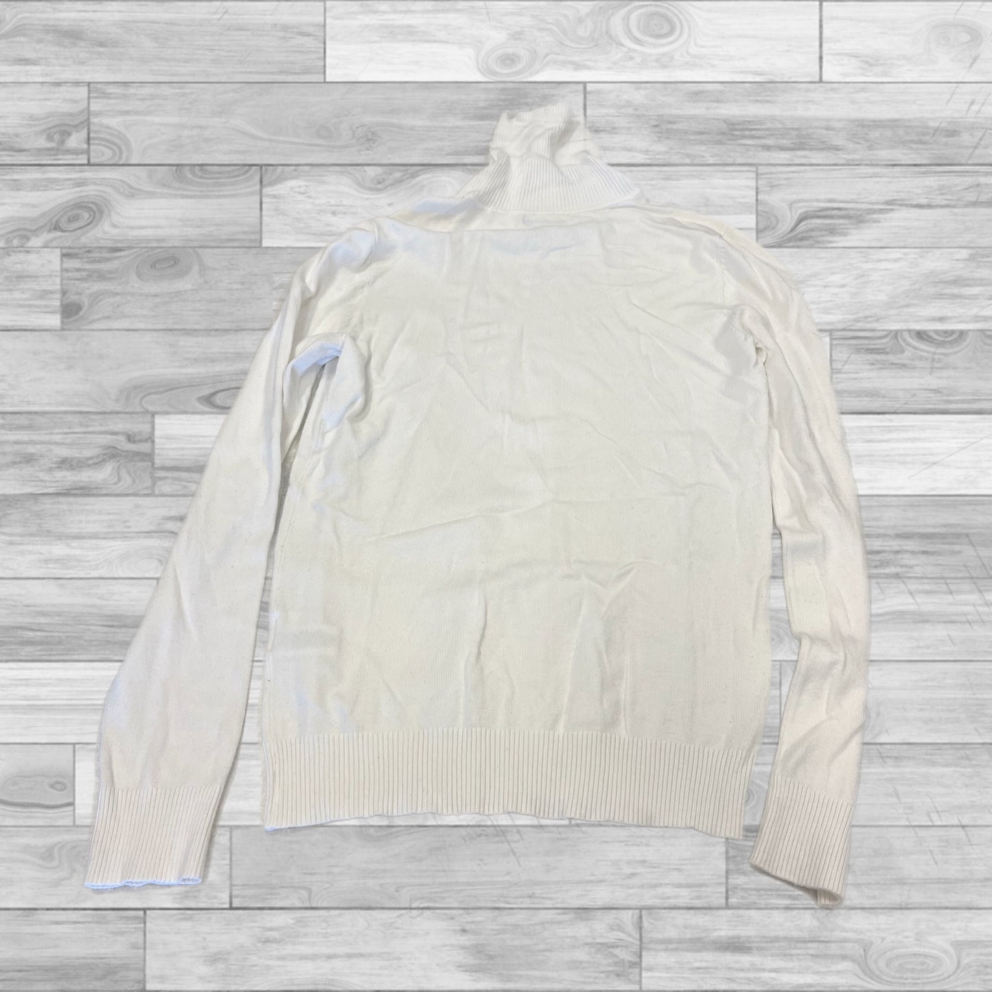 Top Long Sleeve By Calvin Klein In White, Size: Xs