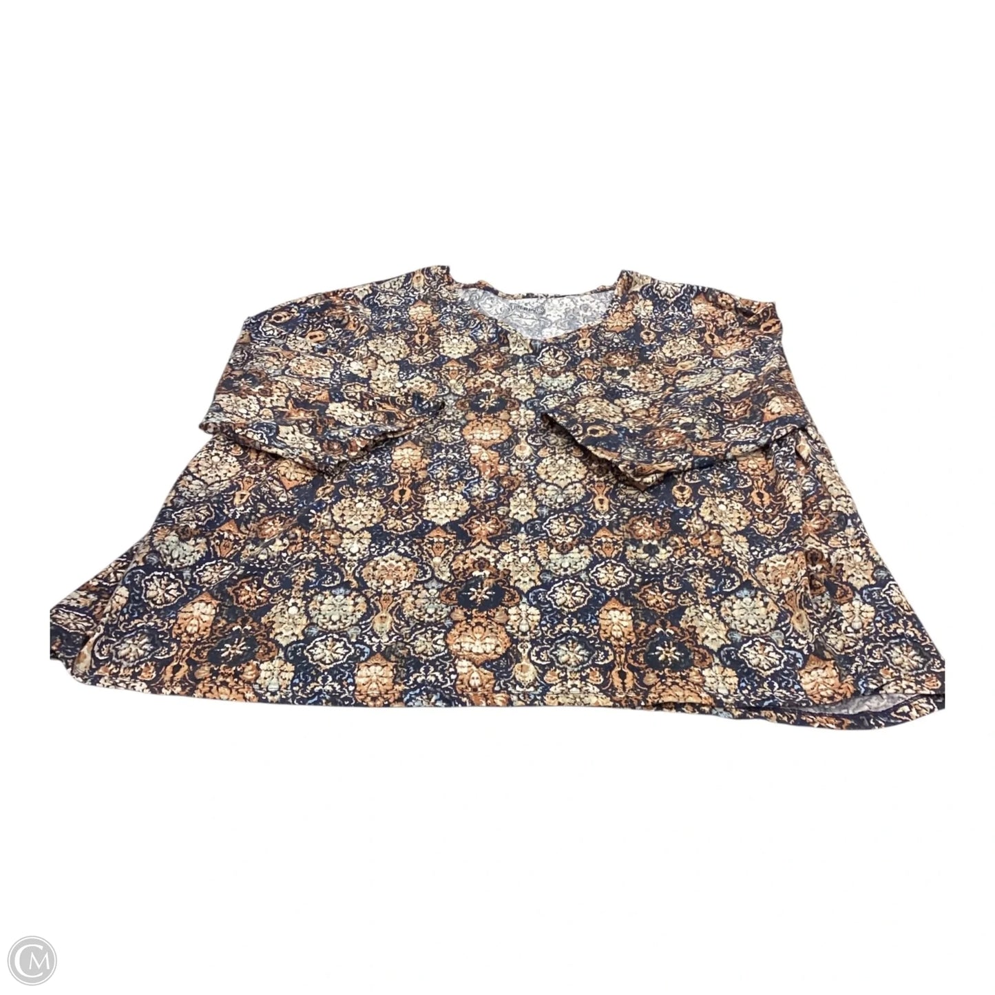 Top 3/4 Sleeve By Catherines In Multi-colored, Size: 3x