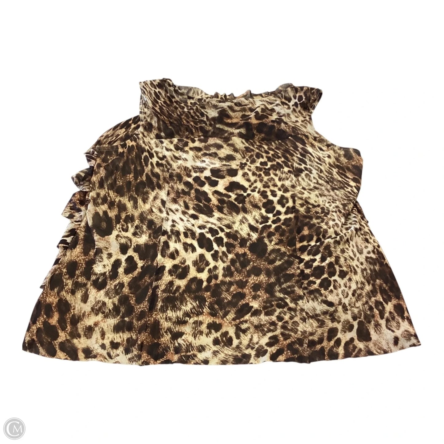 Top Sleeveless By Ny Collection In Animal Print, Size: Xl