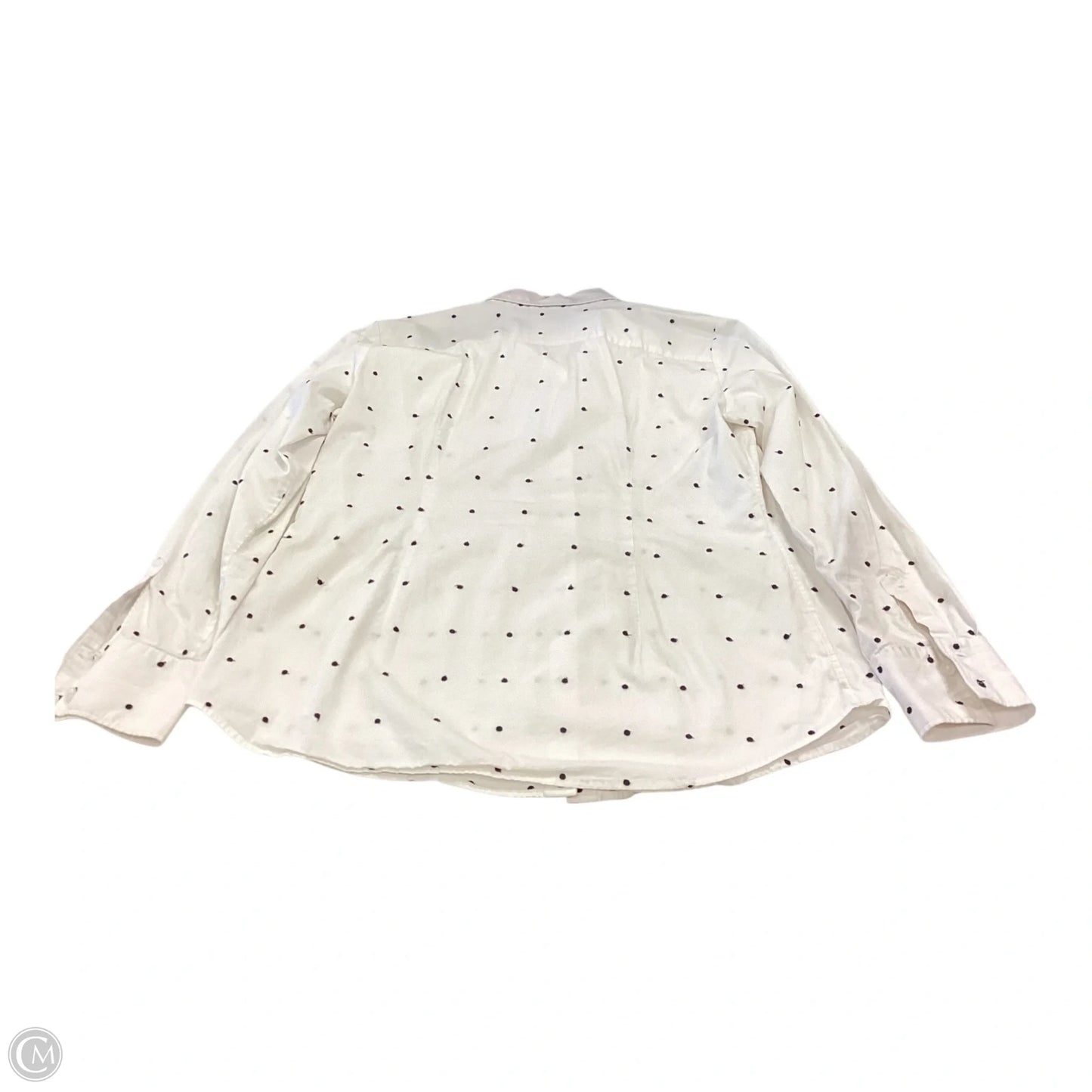 Top Long Sleeve By Ann Taylor In Polkadot Pattern, Size: 12